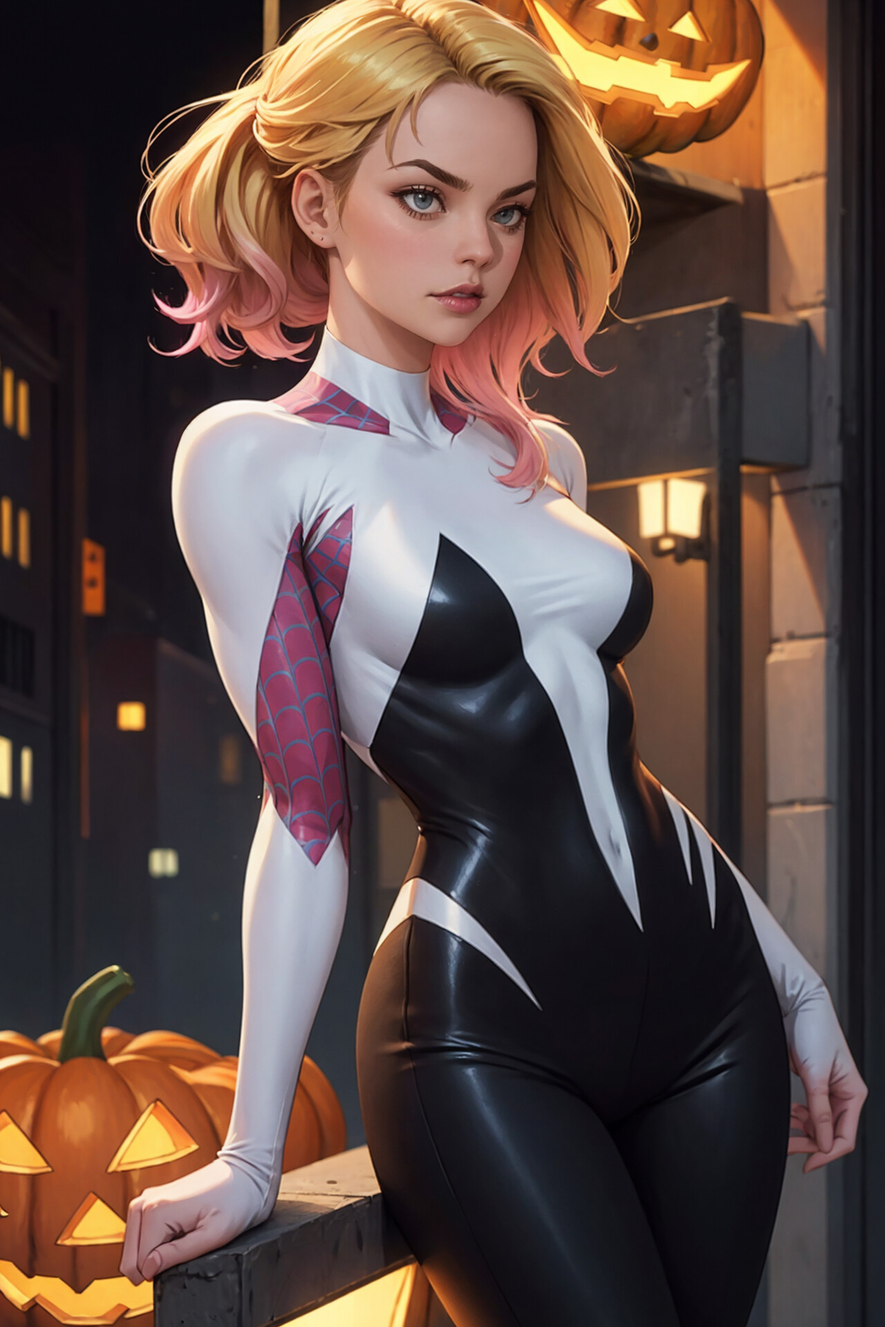 ArtStation - Halloween: Gwen Stacy, She-Venom, Scream Mary Jane