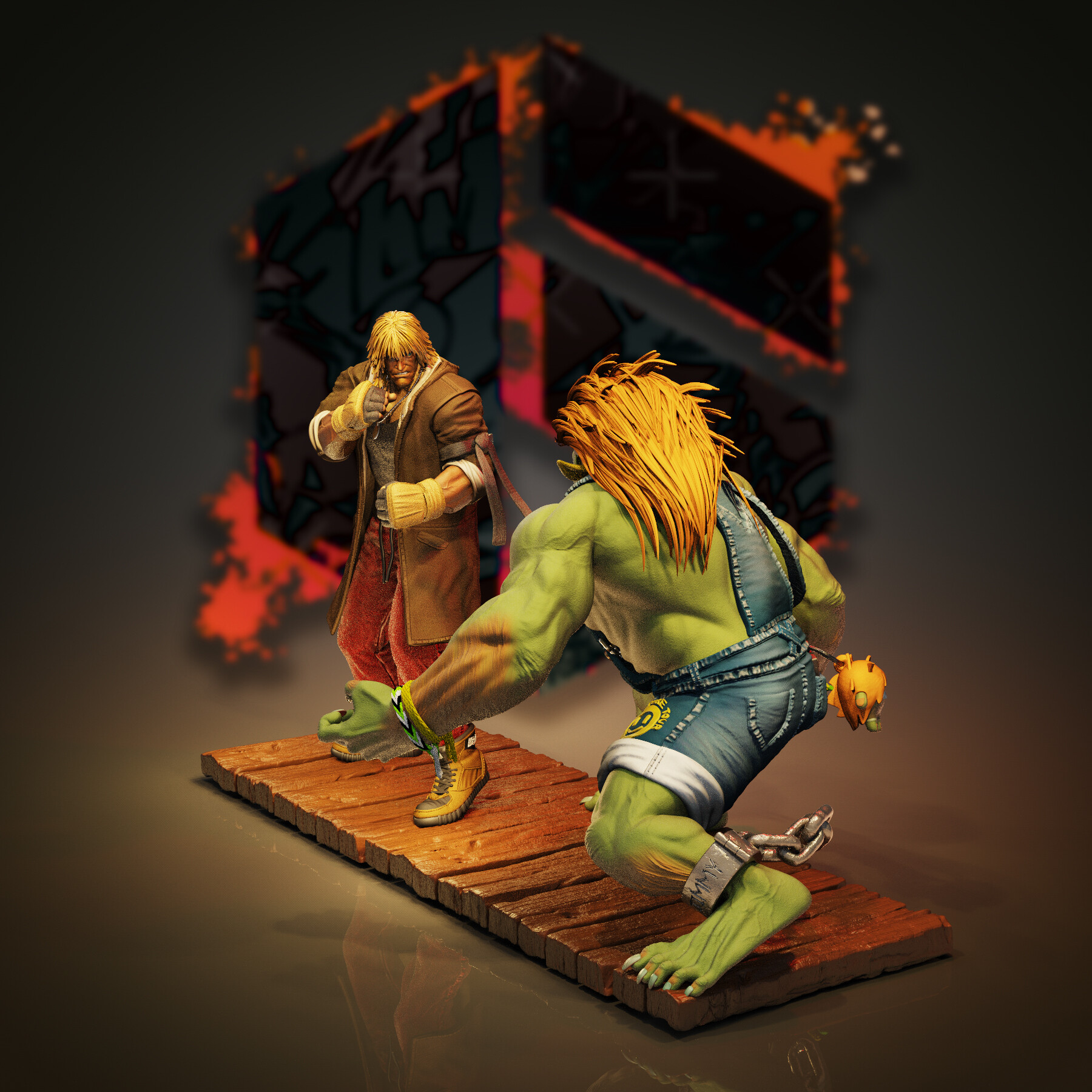 Street Fighter Blanka 3d model - CadNav