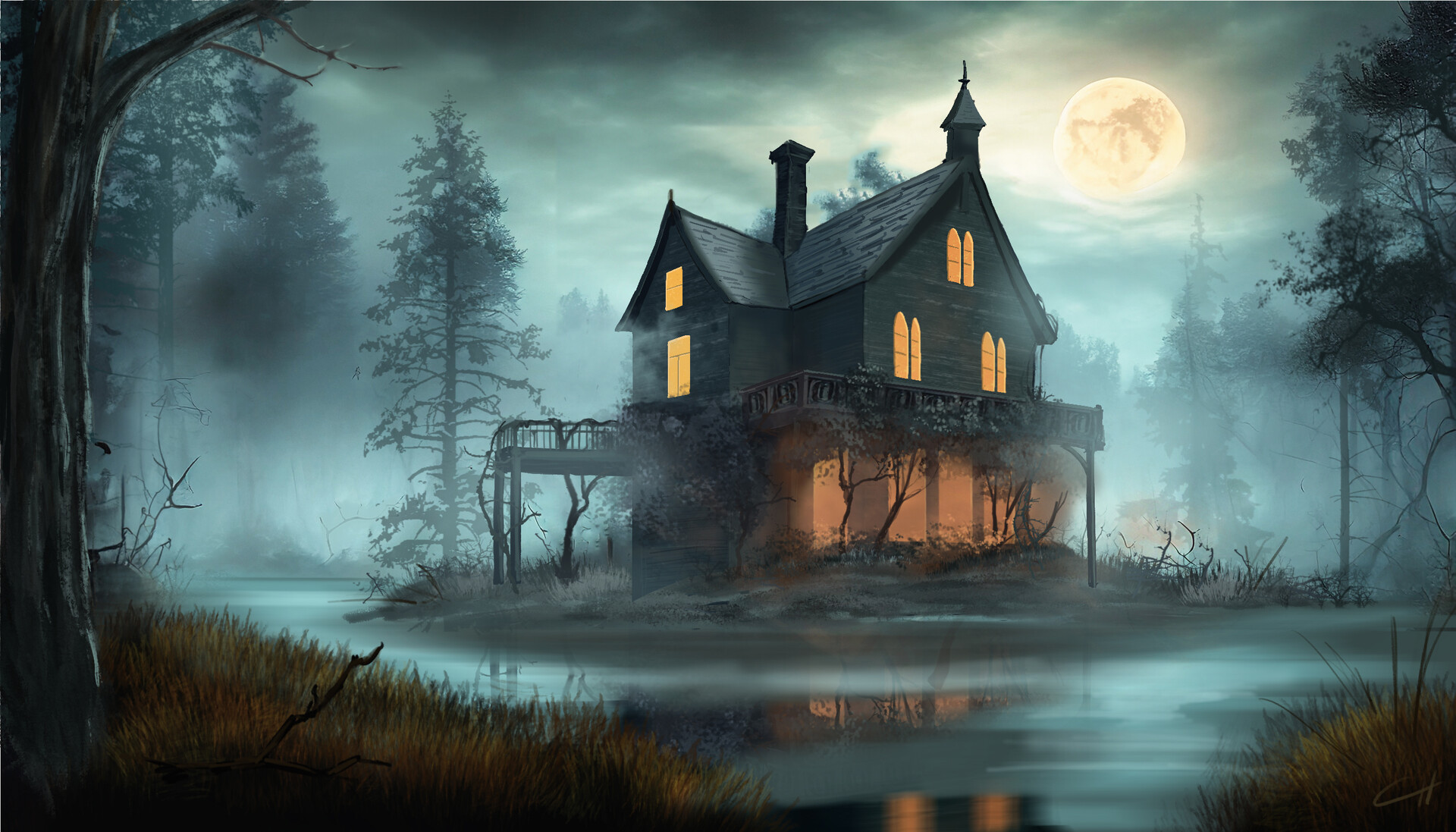 ArtStation - Swamp House