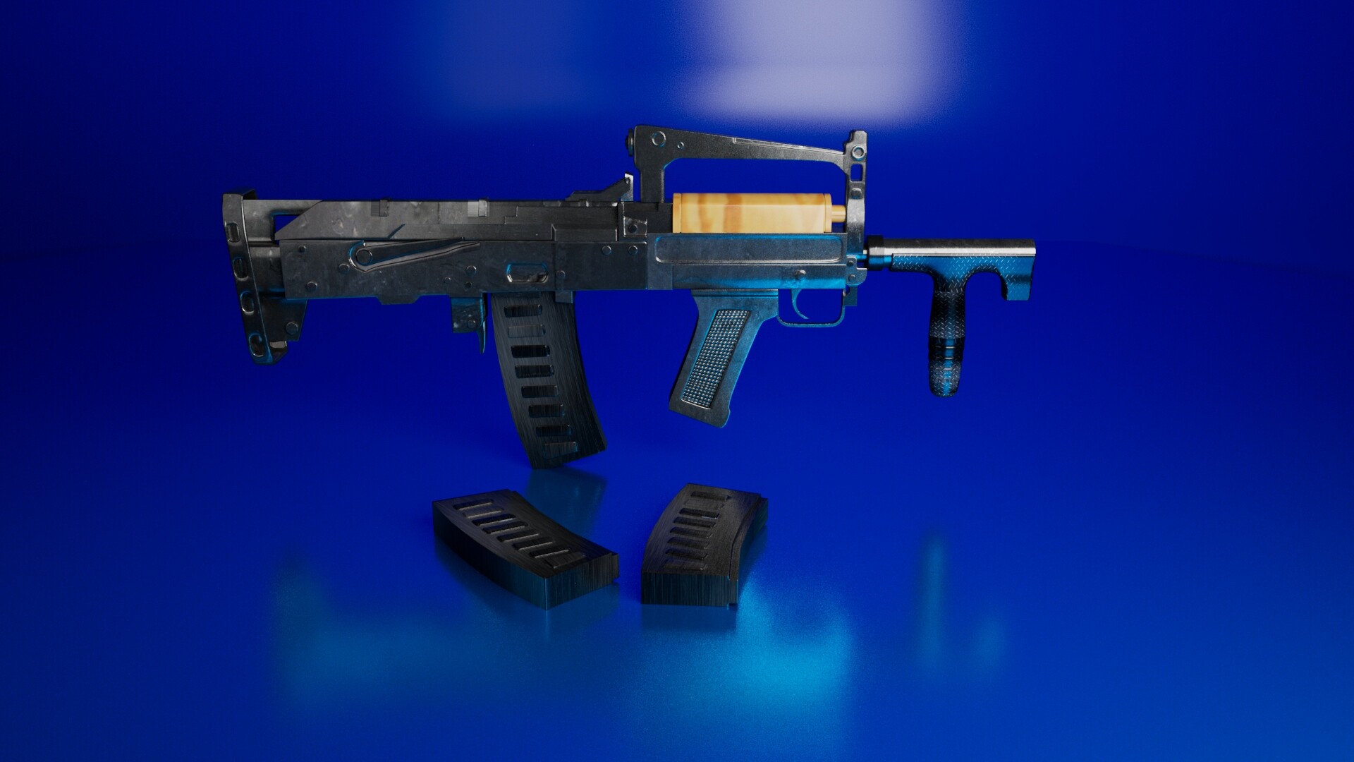 ArtStation Gun groza 3D model