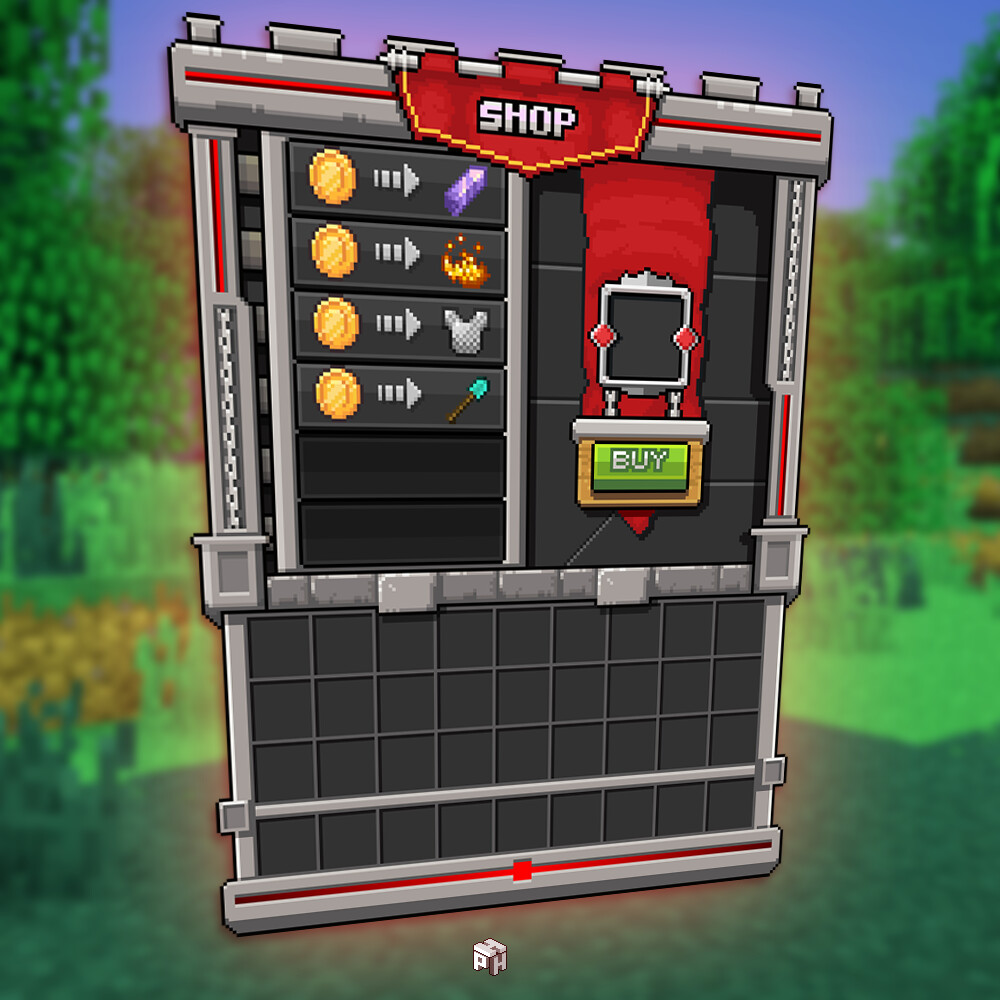 ArtStation - [Minecraft] Custom Shop GUI