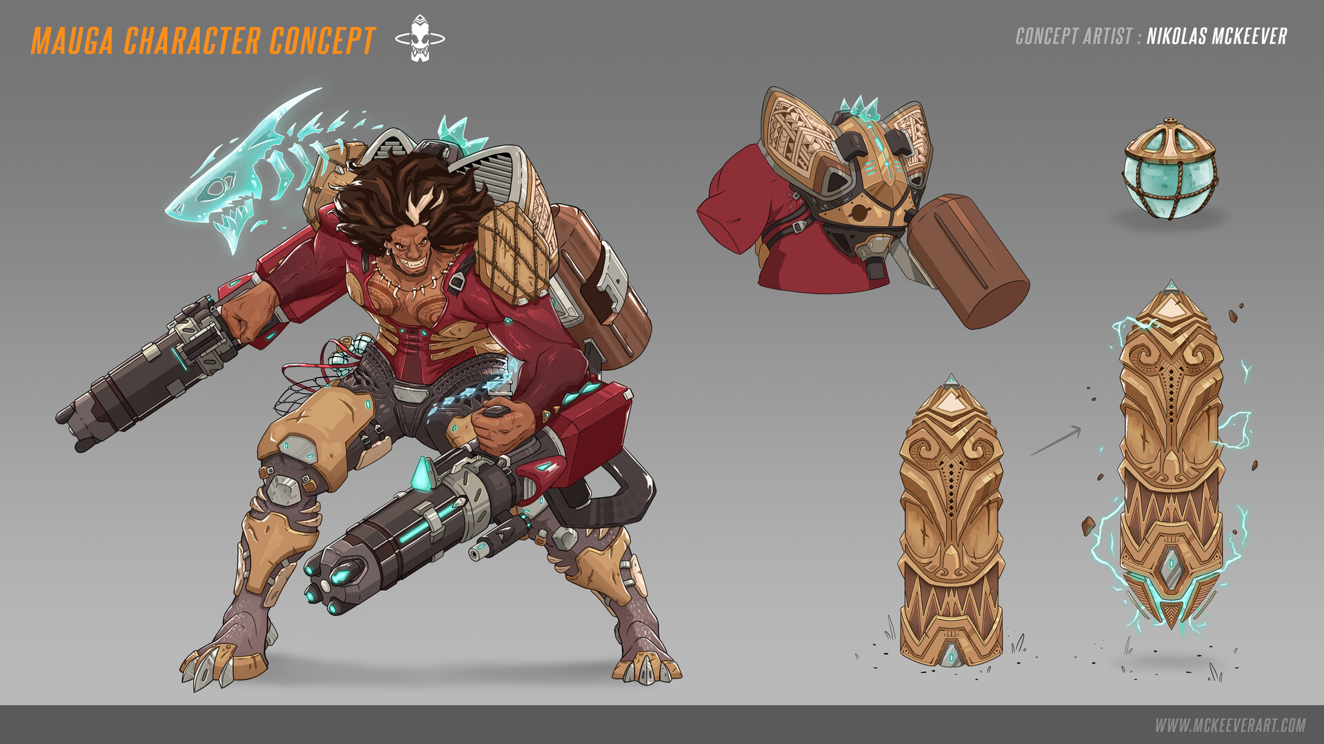Artstation mauga character design