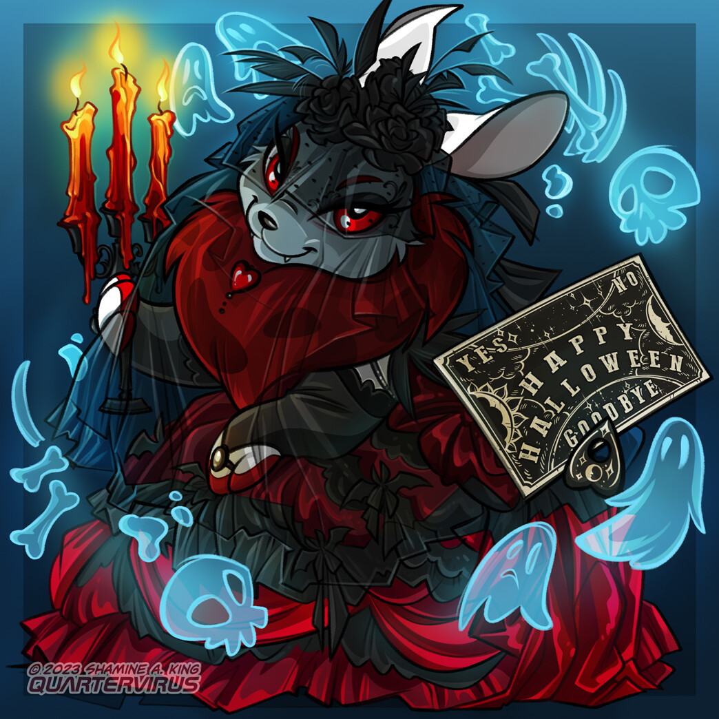 Cara Carini is one of those Neopets I've had in my head for such a long time that it was SO nice to finally put her to paper.

That said, if I never have to render a veil again, it will be too soon.

https://www.neopets.com/art/gallery.phtml?place=3426