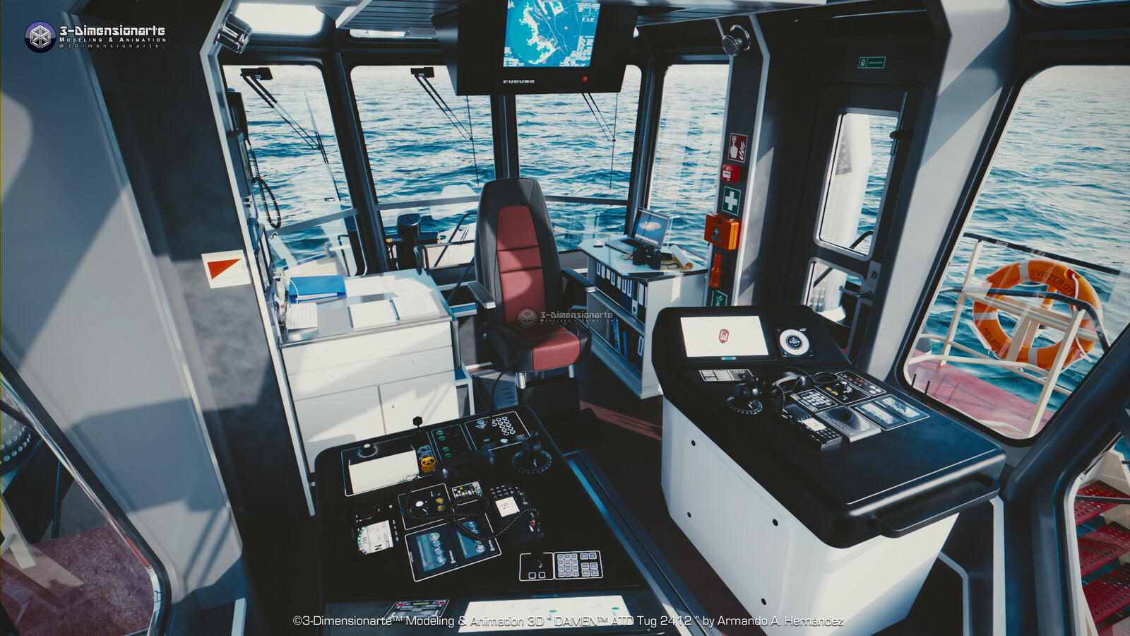 More and more Renders from the wheelhouse, all this enormous amount of detail deserves it
