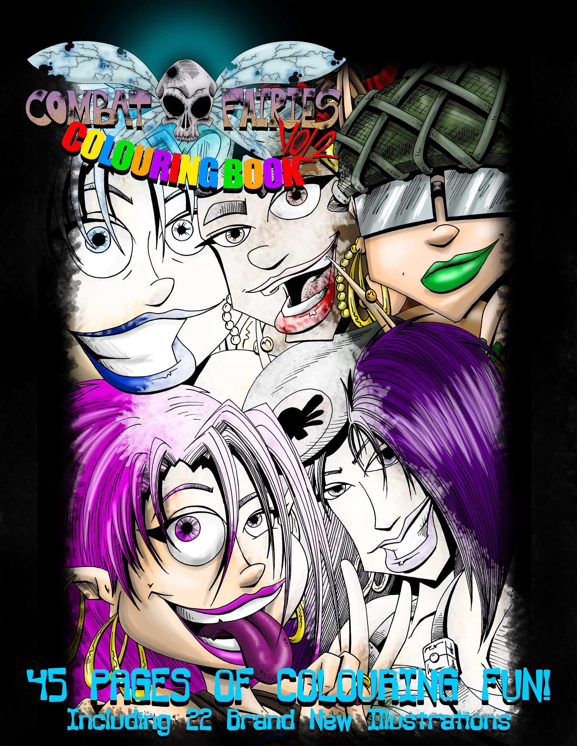Dylan Moore - Combat Fairies Vol2 Colouring book