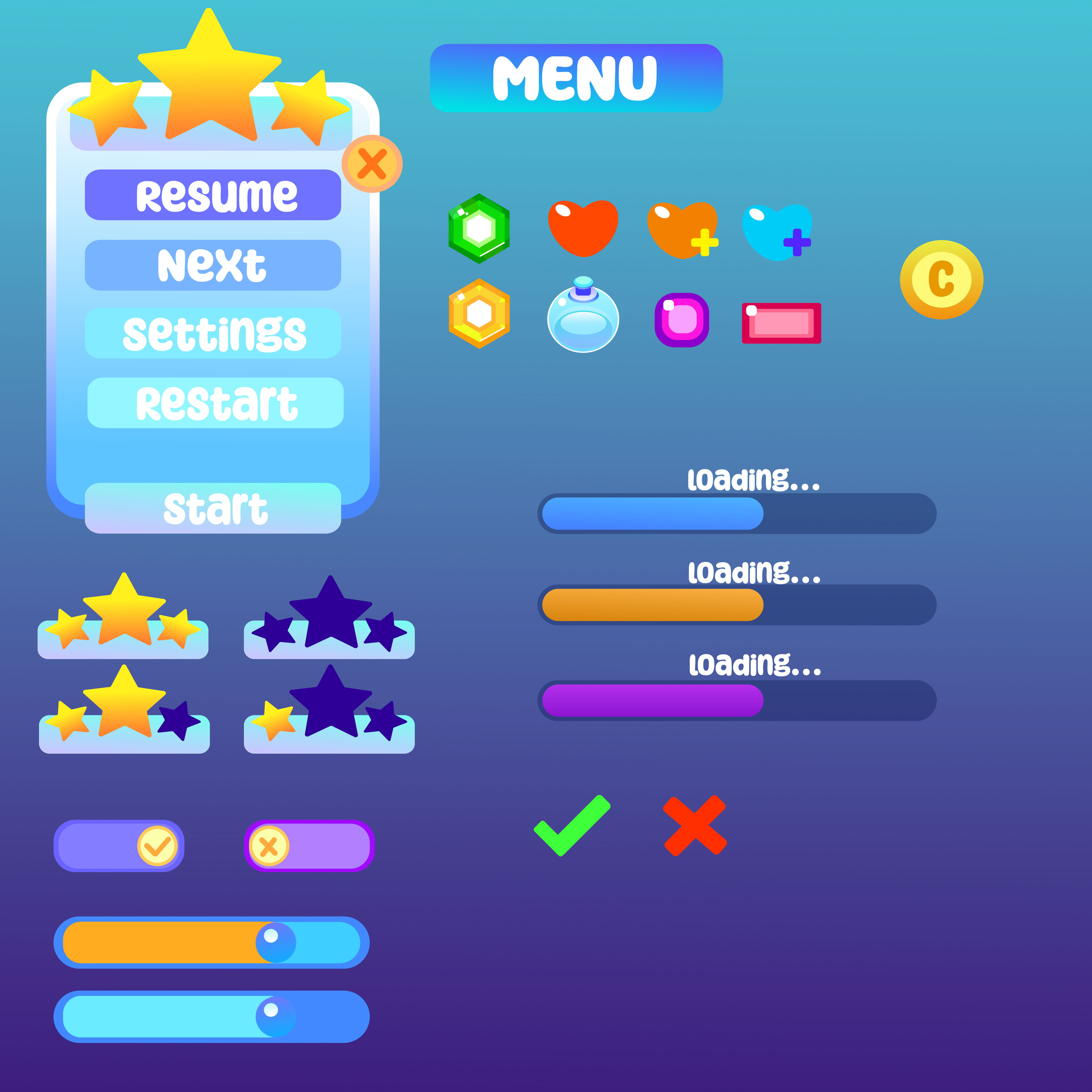 ArtStation - Mobile Game Settings menu