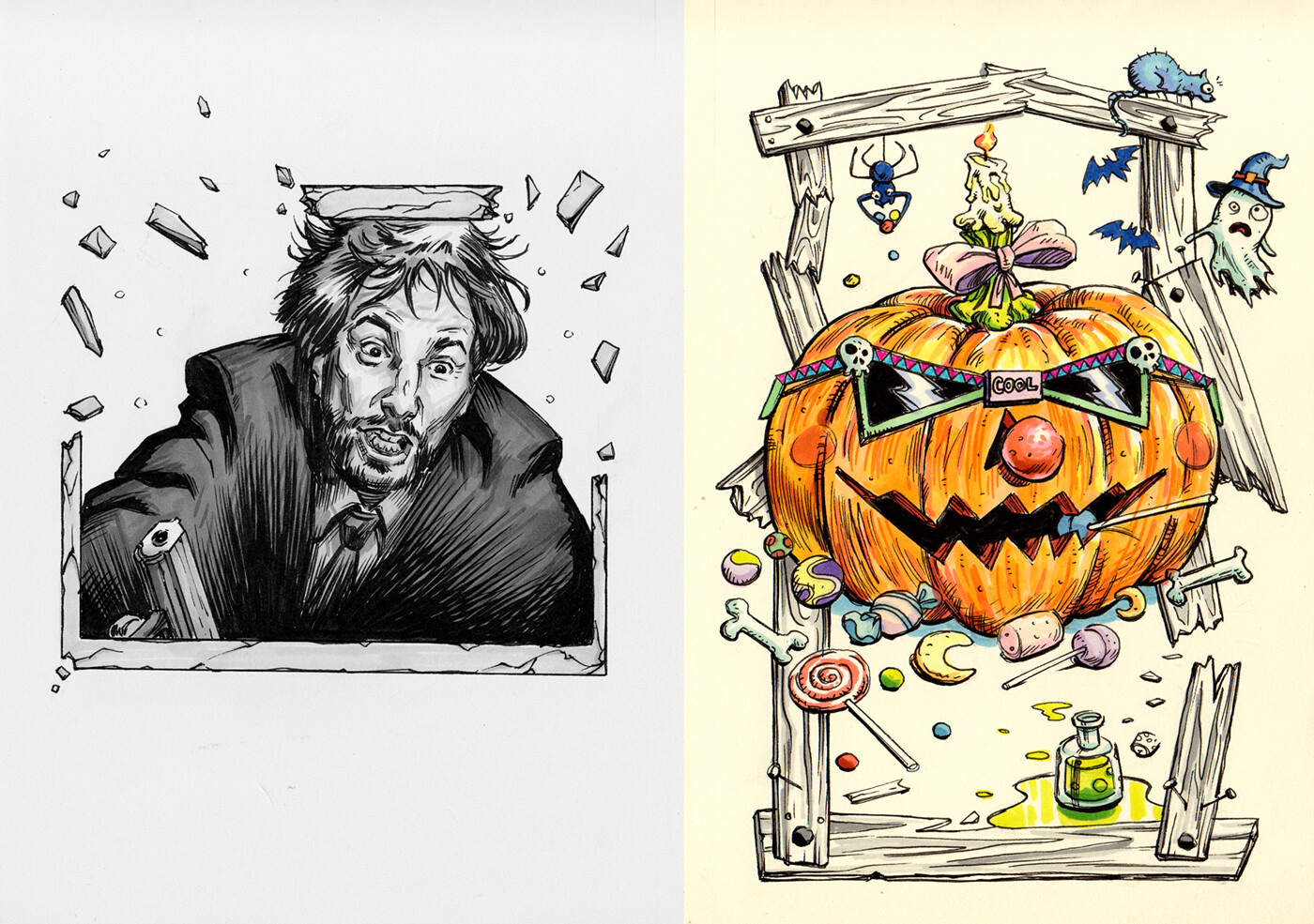 Hans Grubber and Halloween day