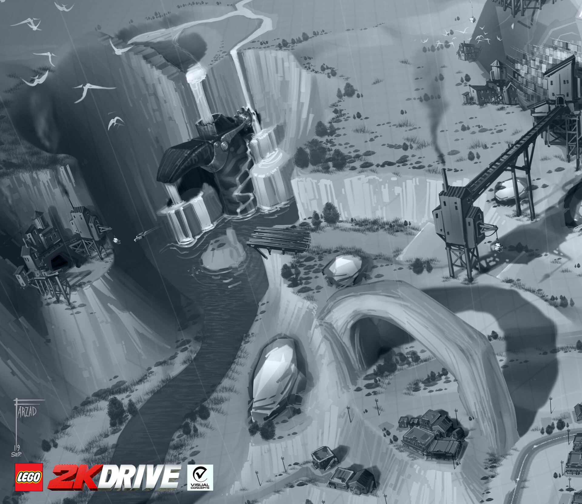 LEGO 2K DRIVE: Big Butte Town - ArtStation