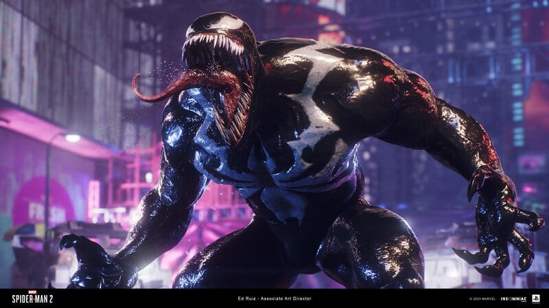 Insomniac Games Marvel's Spider-Man 2 Art Blast - ArtStation Magazine