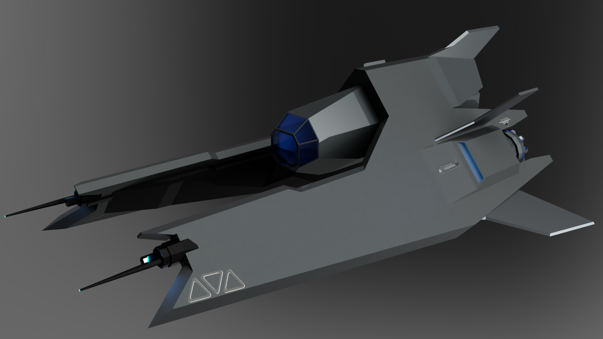 ArtStation - Low Poly Spaceship V2