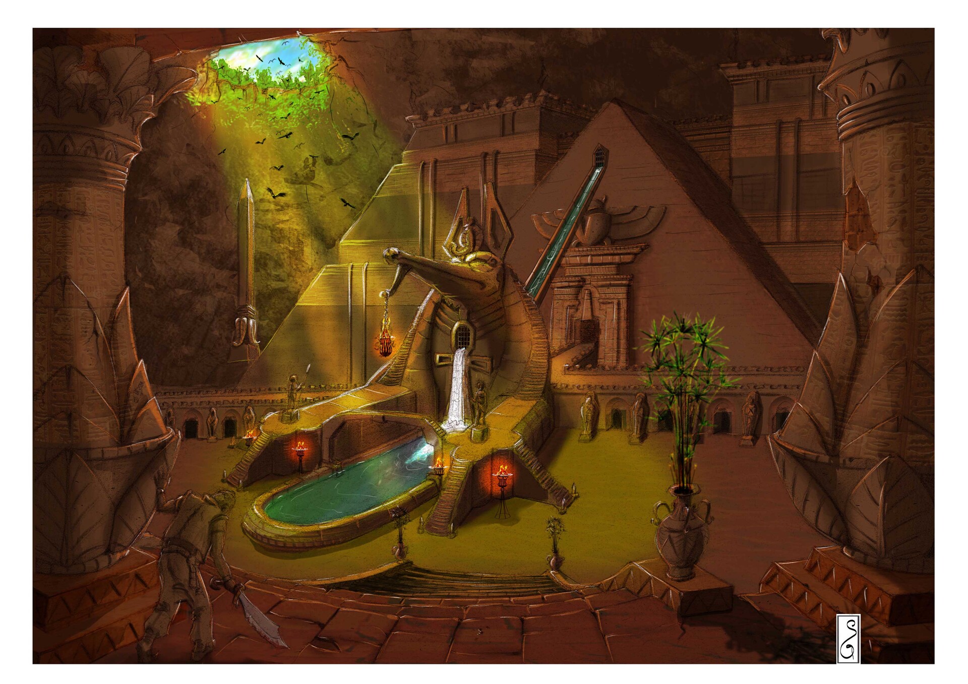 ArtStation - Anubis Temple + creatures