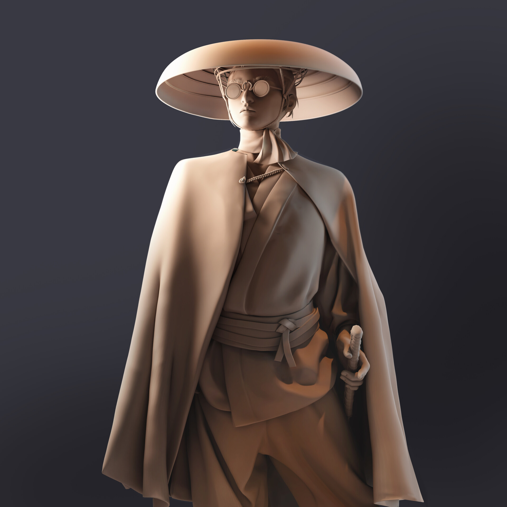 ArtStation - BLUE EYE SAMURAI - Character maquettes