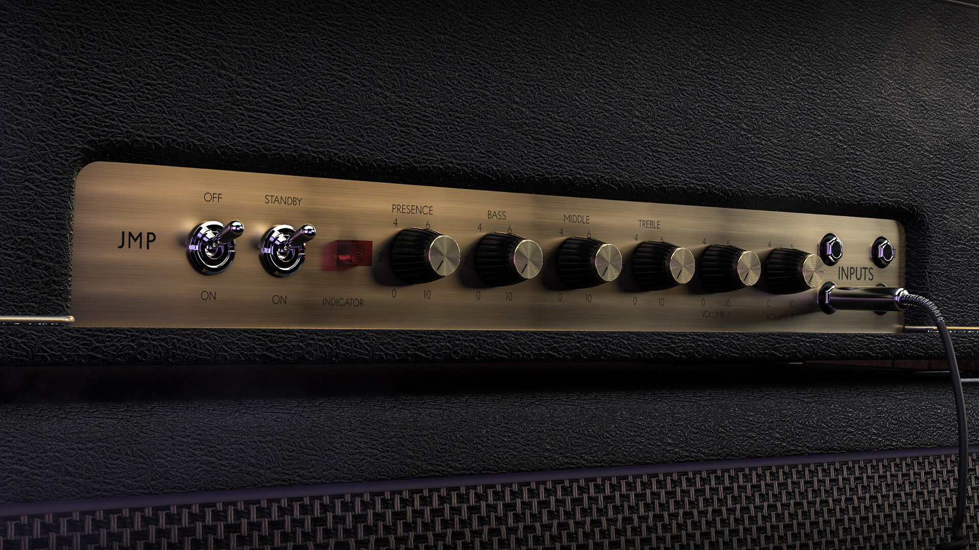 Bertrand B - Marshall amplifier and cabinets - 3D Visualization
