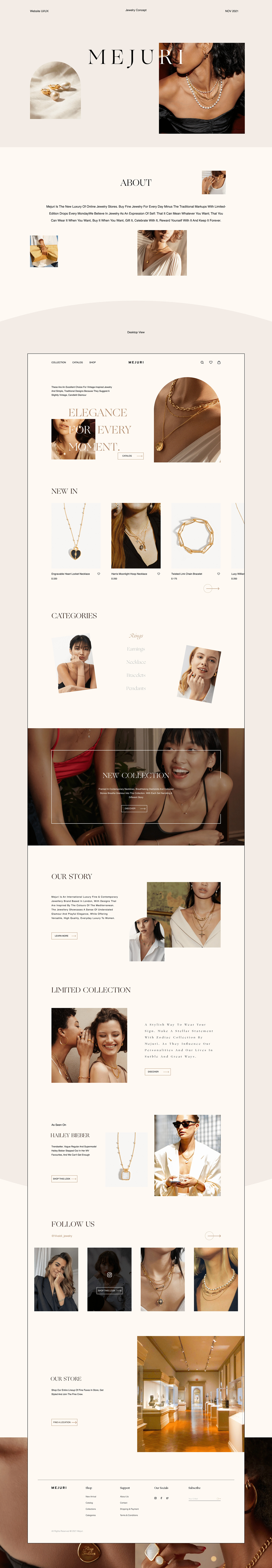 ArtStation MEJURI Web Design