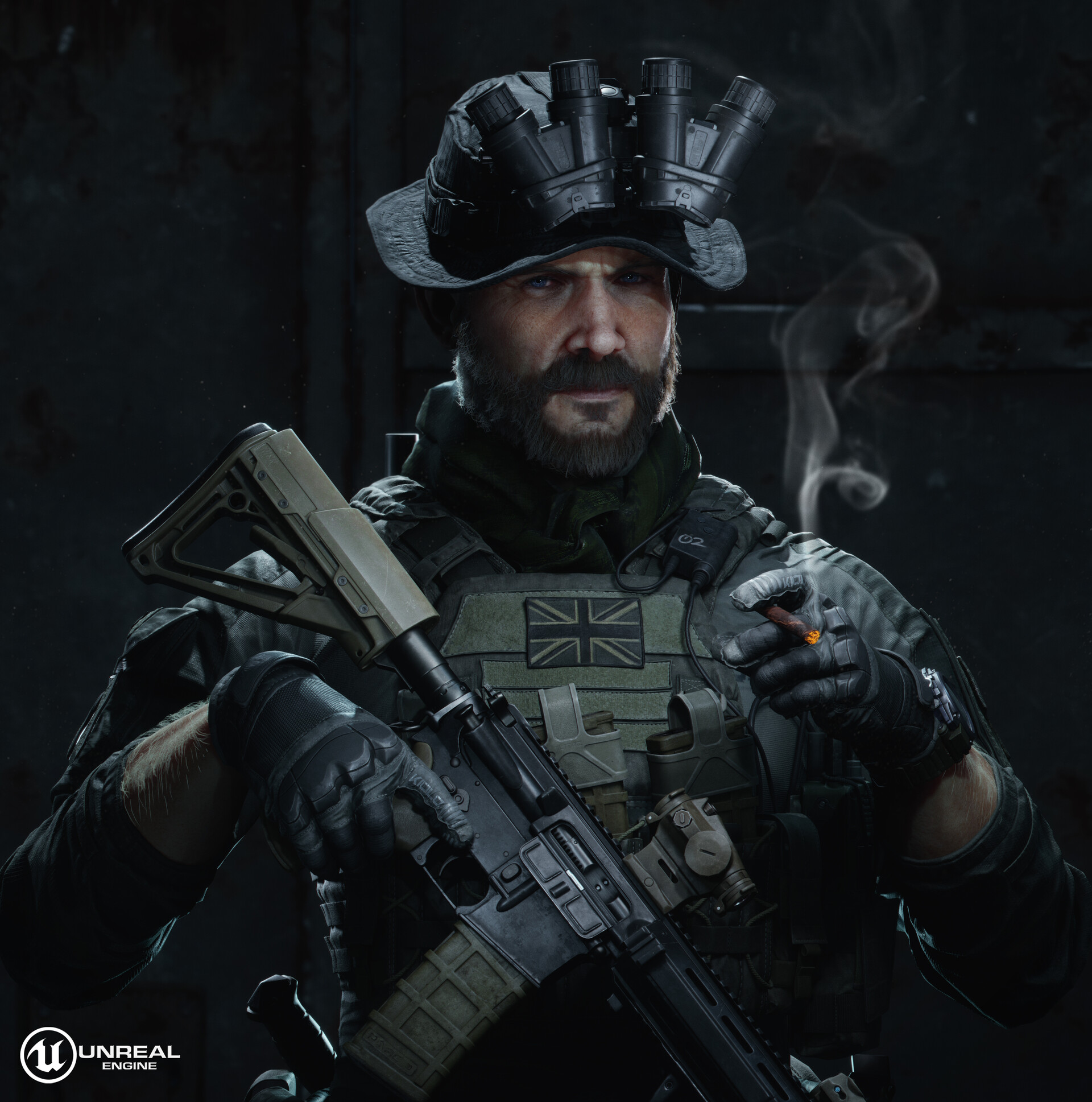 ArtStation - Captain. John Price (Call Of Duty MW2), image size:1920x1937
