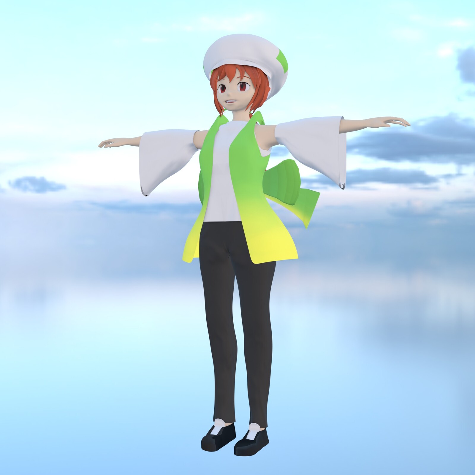 T-Pose view in Blender