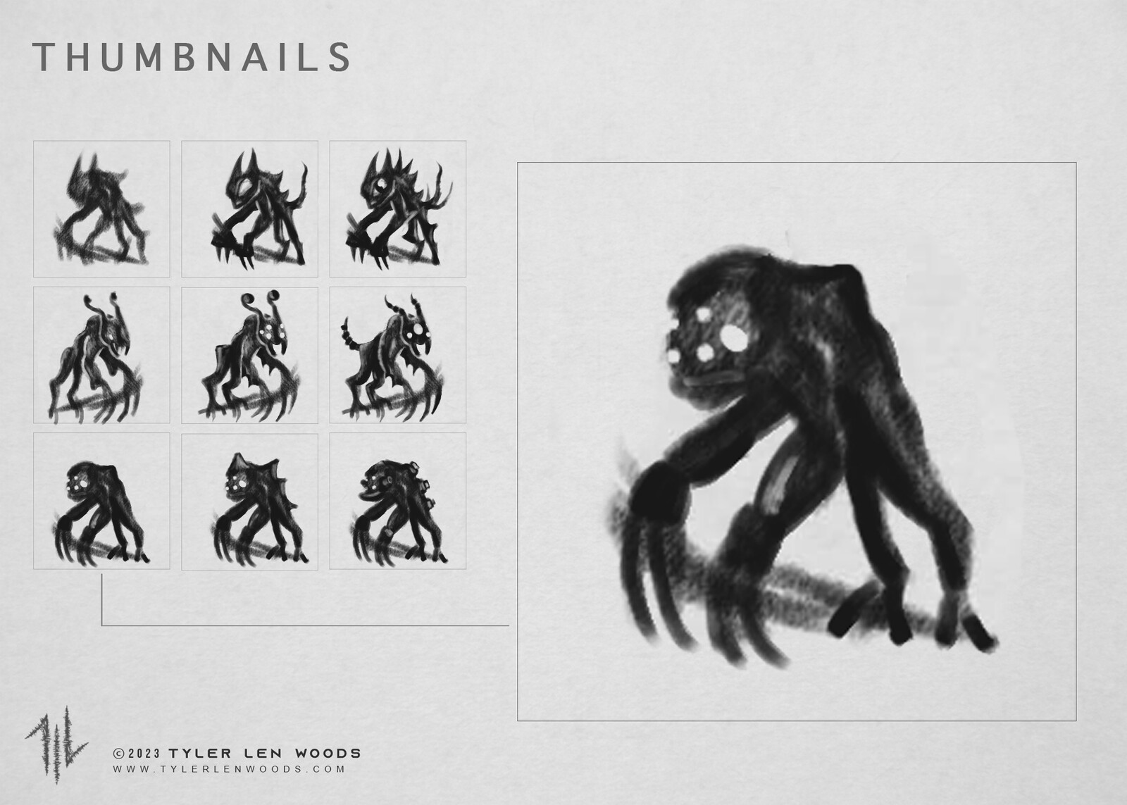 Quick thumbnail sketches (round two)