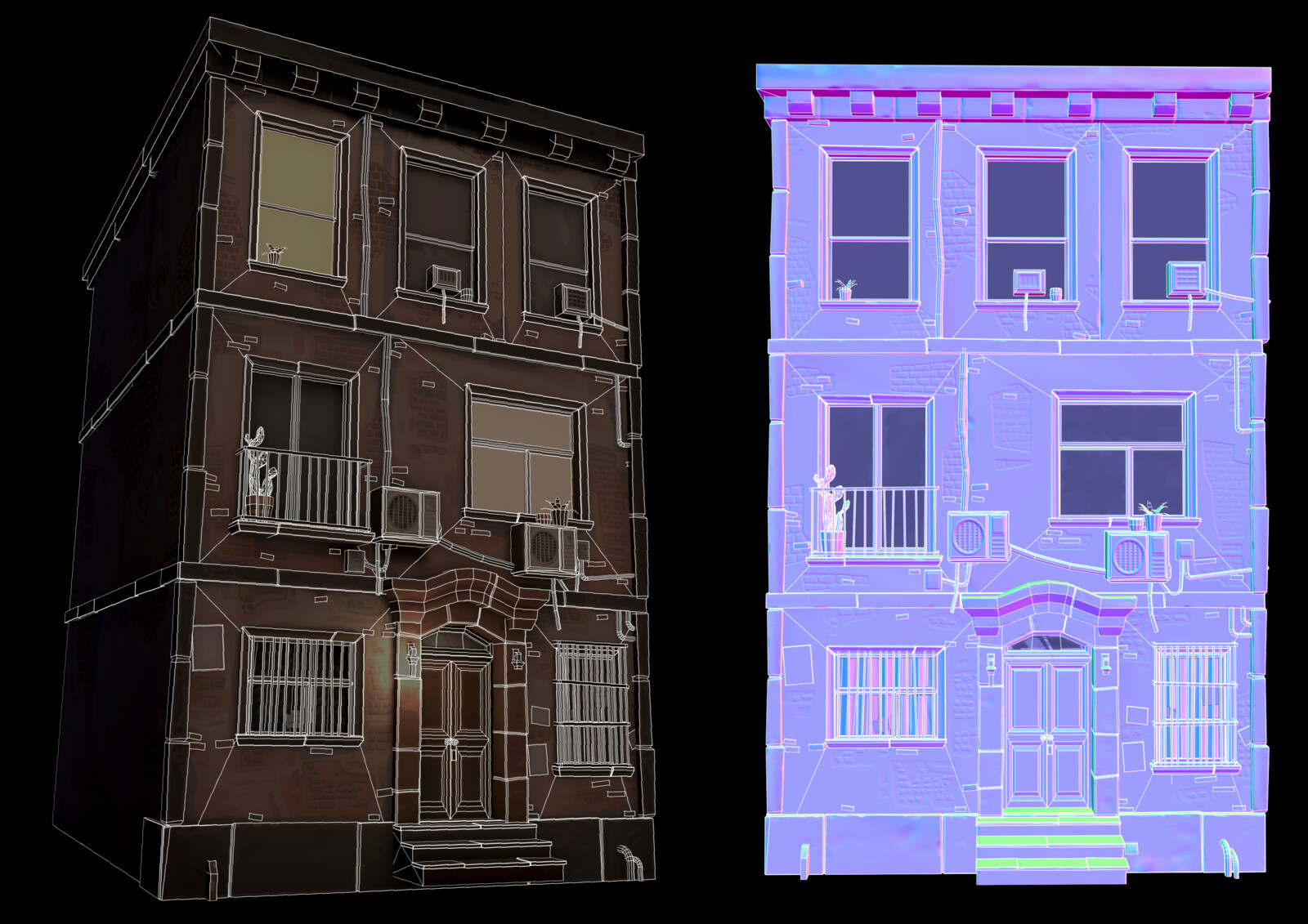 Wireframe and normal 
10518 Tris