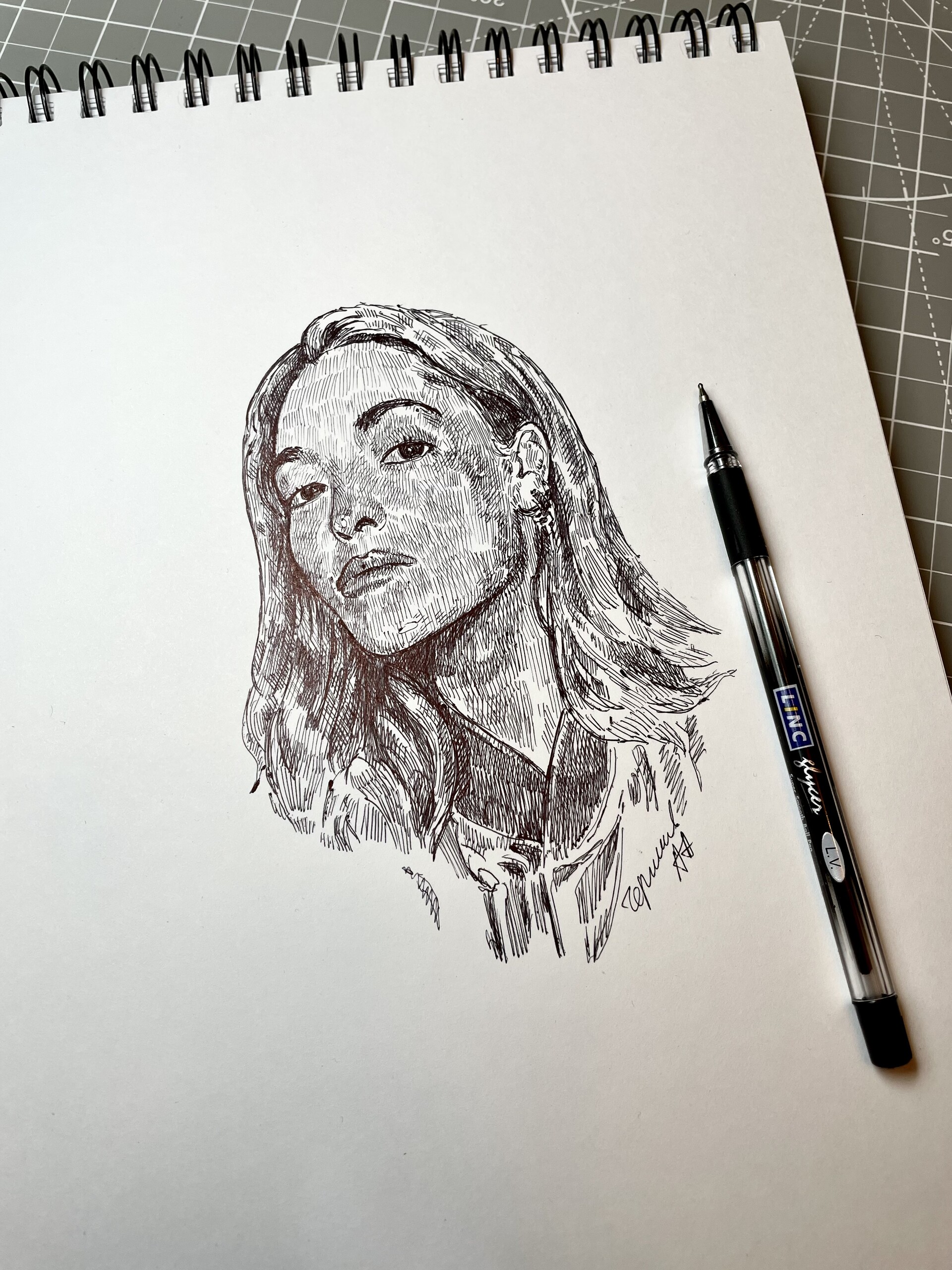 ArtStation - Ballpoint pen art drawing