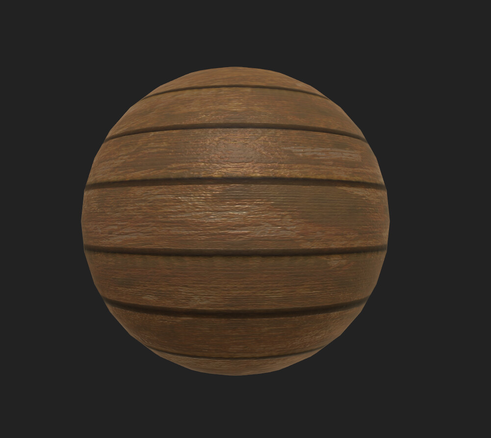 Wooden planks texture and pbr material