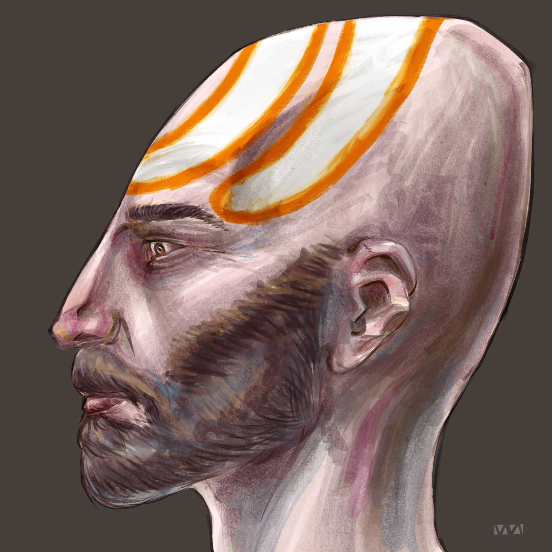 ArtStation - Elongated Skull Future Humans, image size:1920x1920