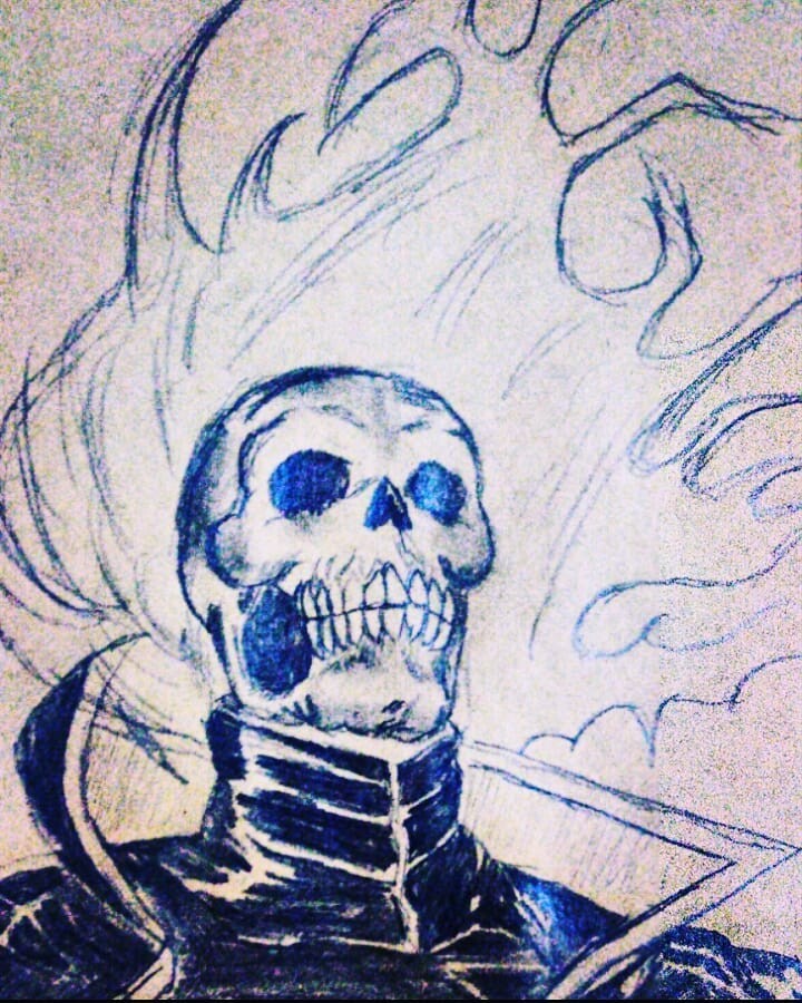 Ghost Rider colour contest by SaintYak on deviantART | Ghost rider tattoo, Ghost  rider marvel, Ghost rider drawing