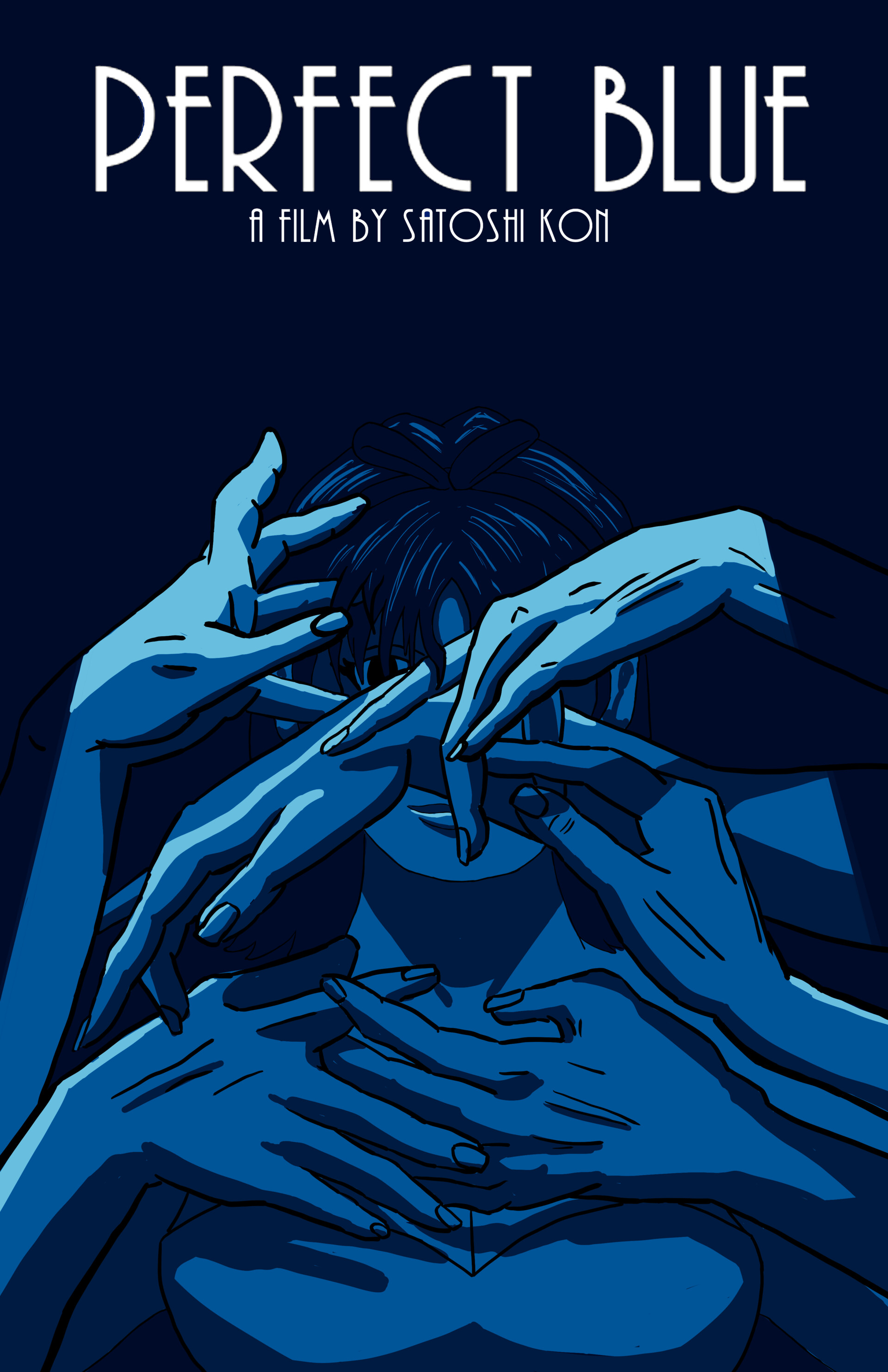 ArtStation - School Project - Horror Movie Poster: Perfect Blue