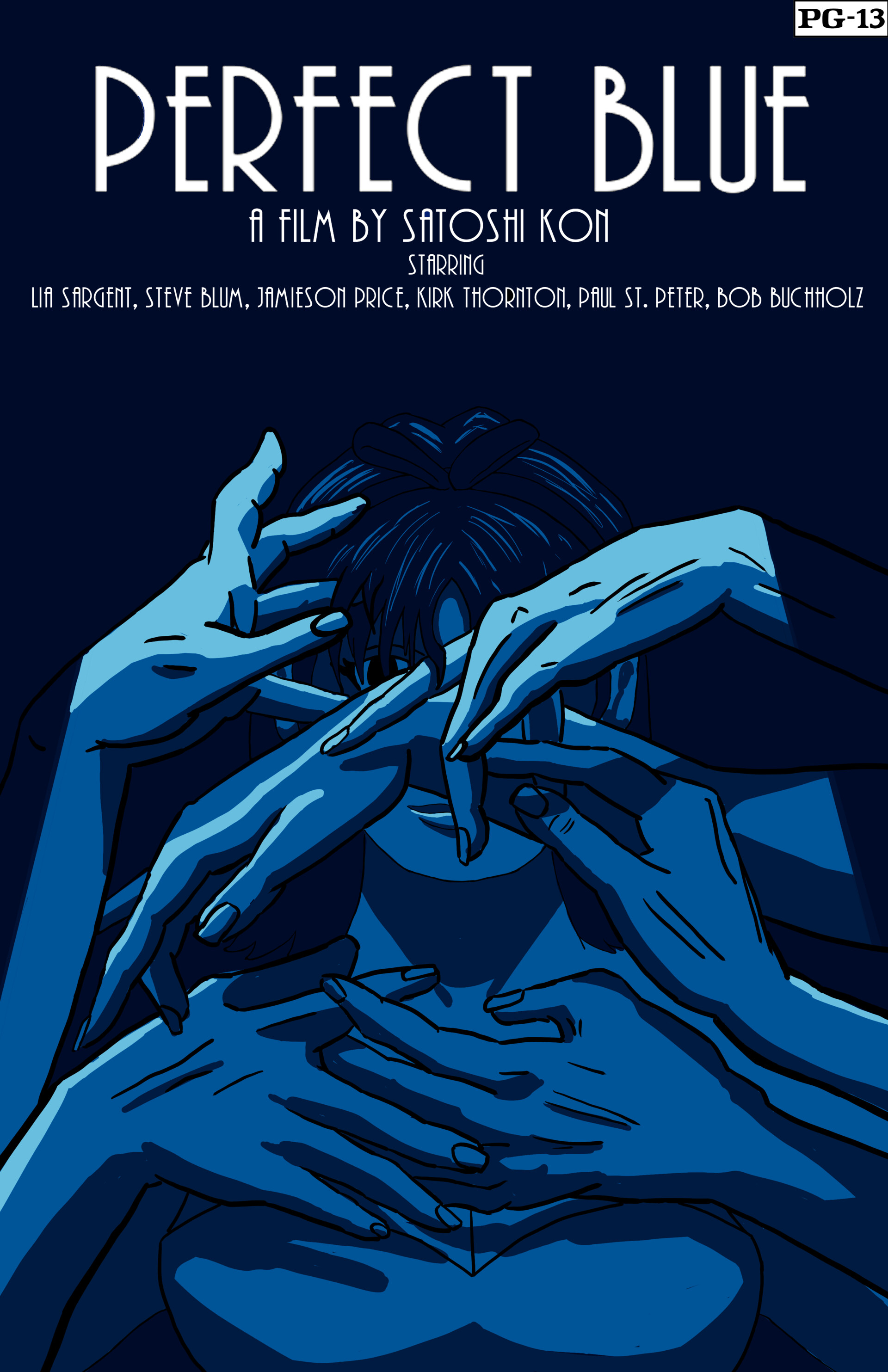 ArtStation - School Project - Horror Movie Poster: Perfect Blue