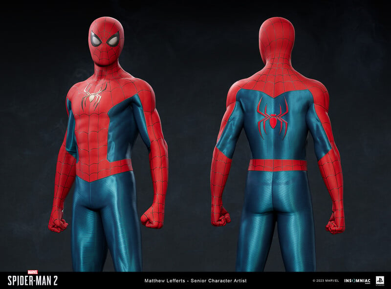 MCU Spider-Man (New Red and Blue Suit) Minecraft Skin