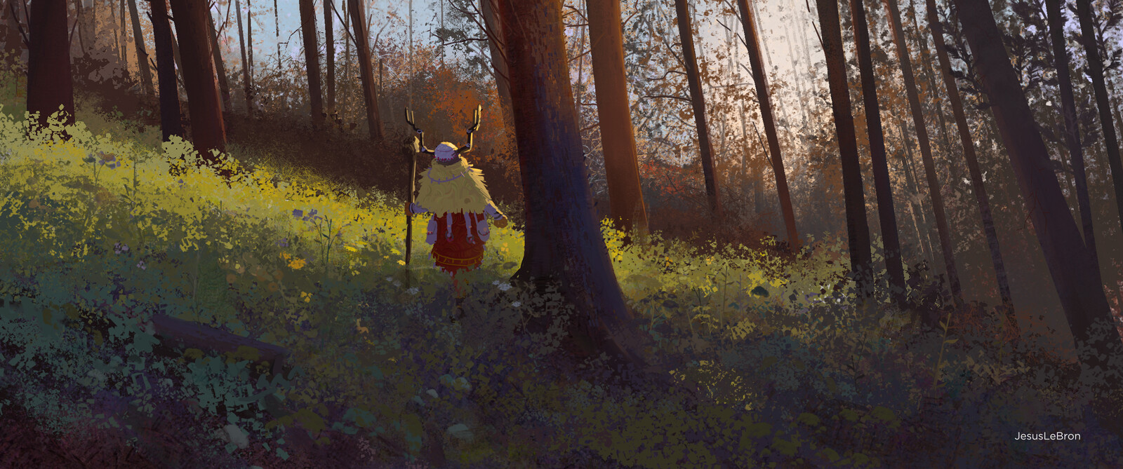 Daily Painting_Forest Traveler