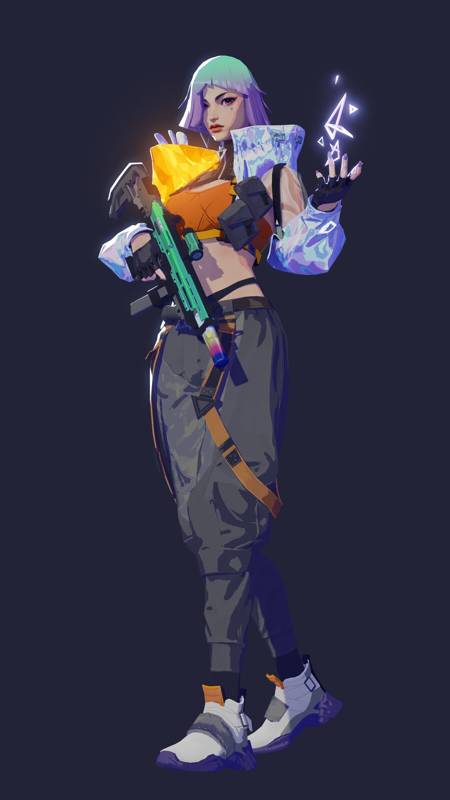 old version,I don't want her to using rifle