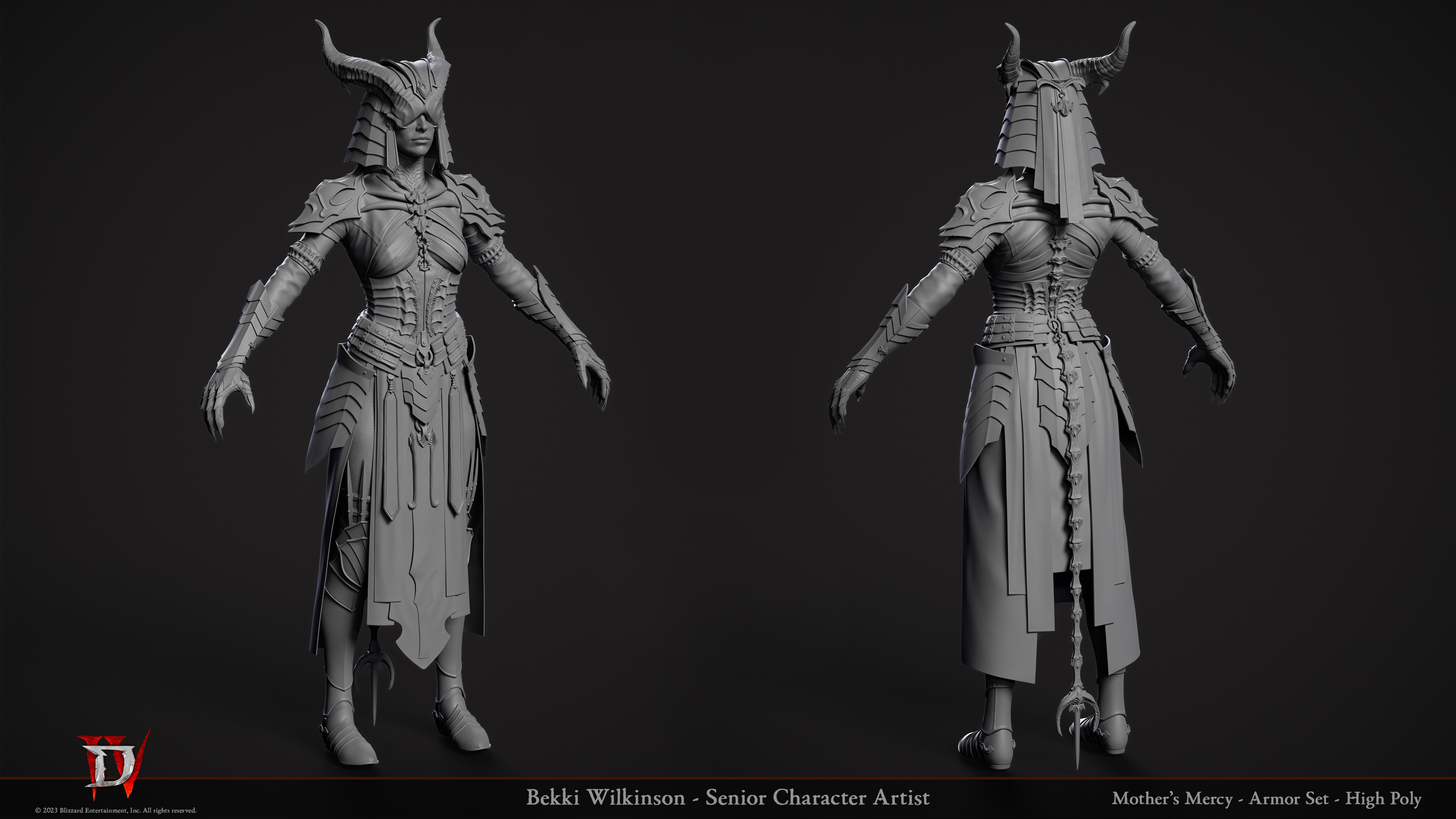 Female Sorcerer - High Poly