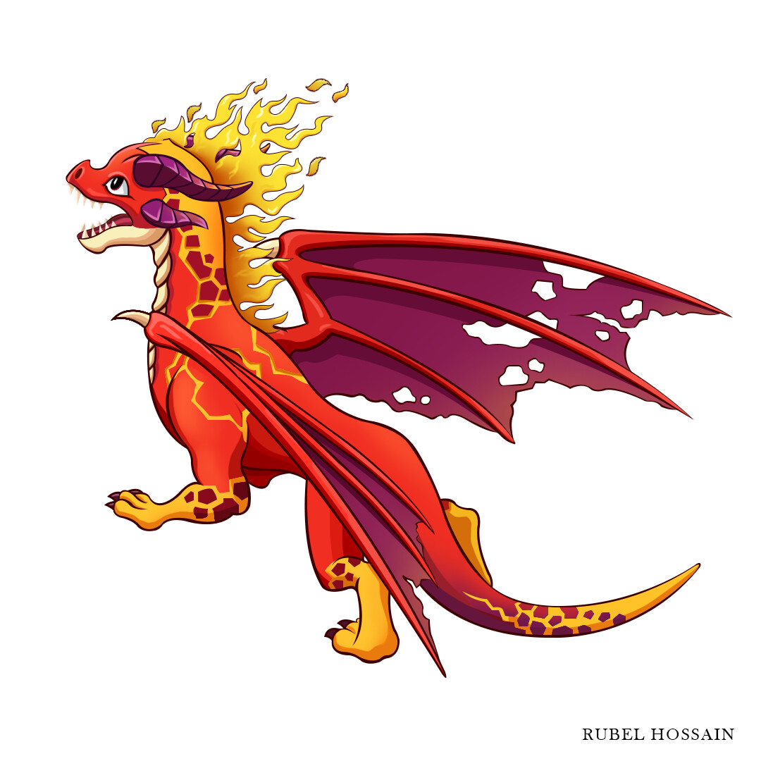 ArtStation - Fire dragon