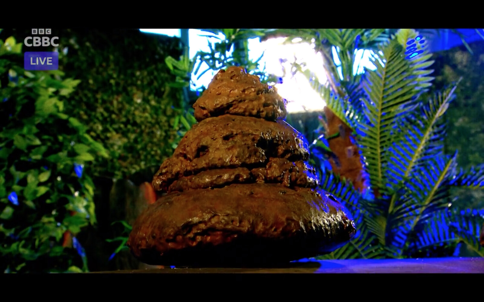 Saturday Mash-Up Live! CBBC
‘Jurassic Lark’ Dino poo artefact.
Expanding foam, paint.