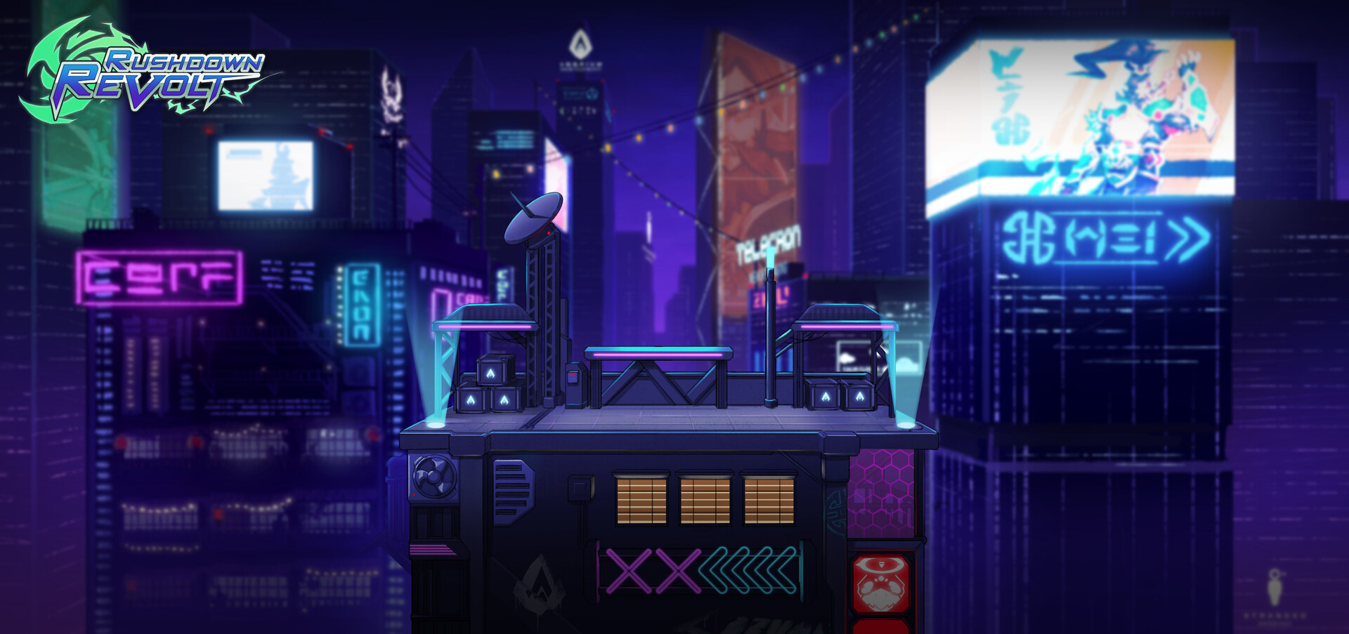 Raymond Yu Cyber Skylines Concept Art