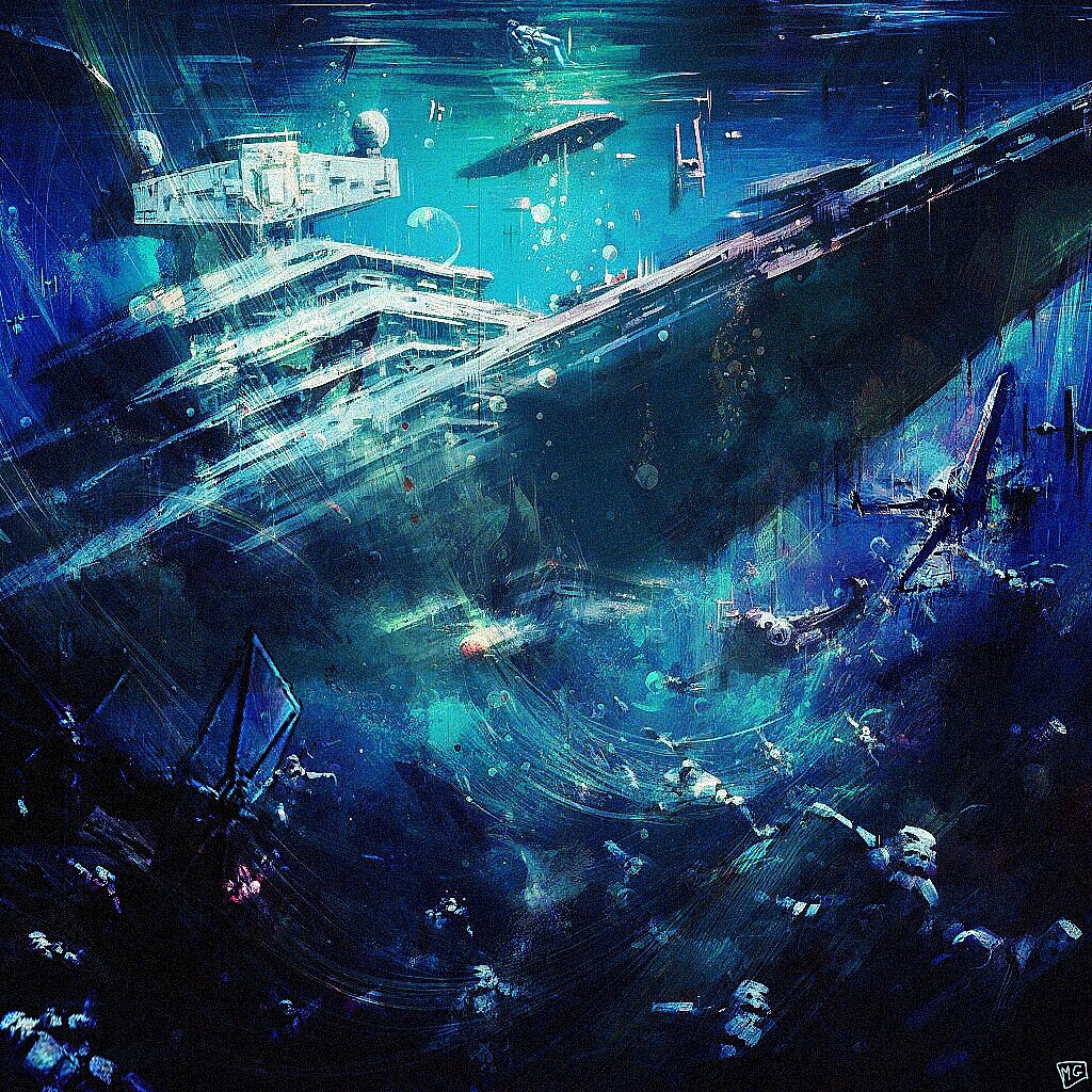 Star Wars - Submerged Star Destroyer