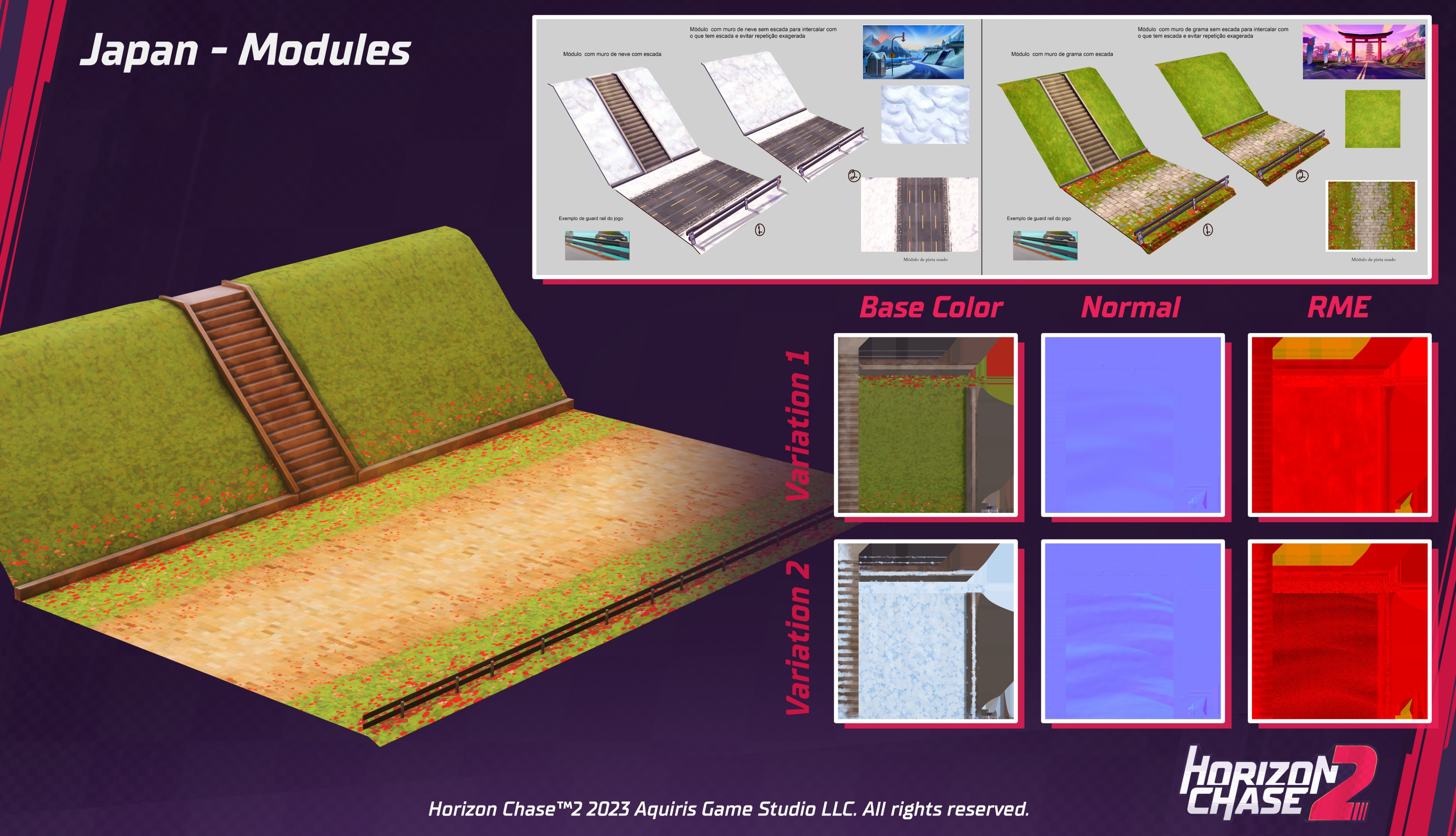 Concept, Maps and Modular Piece - Wireframe