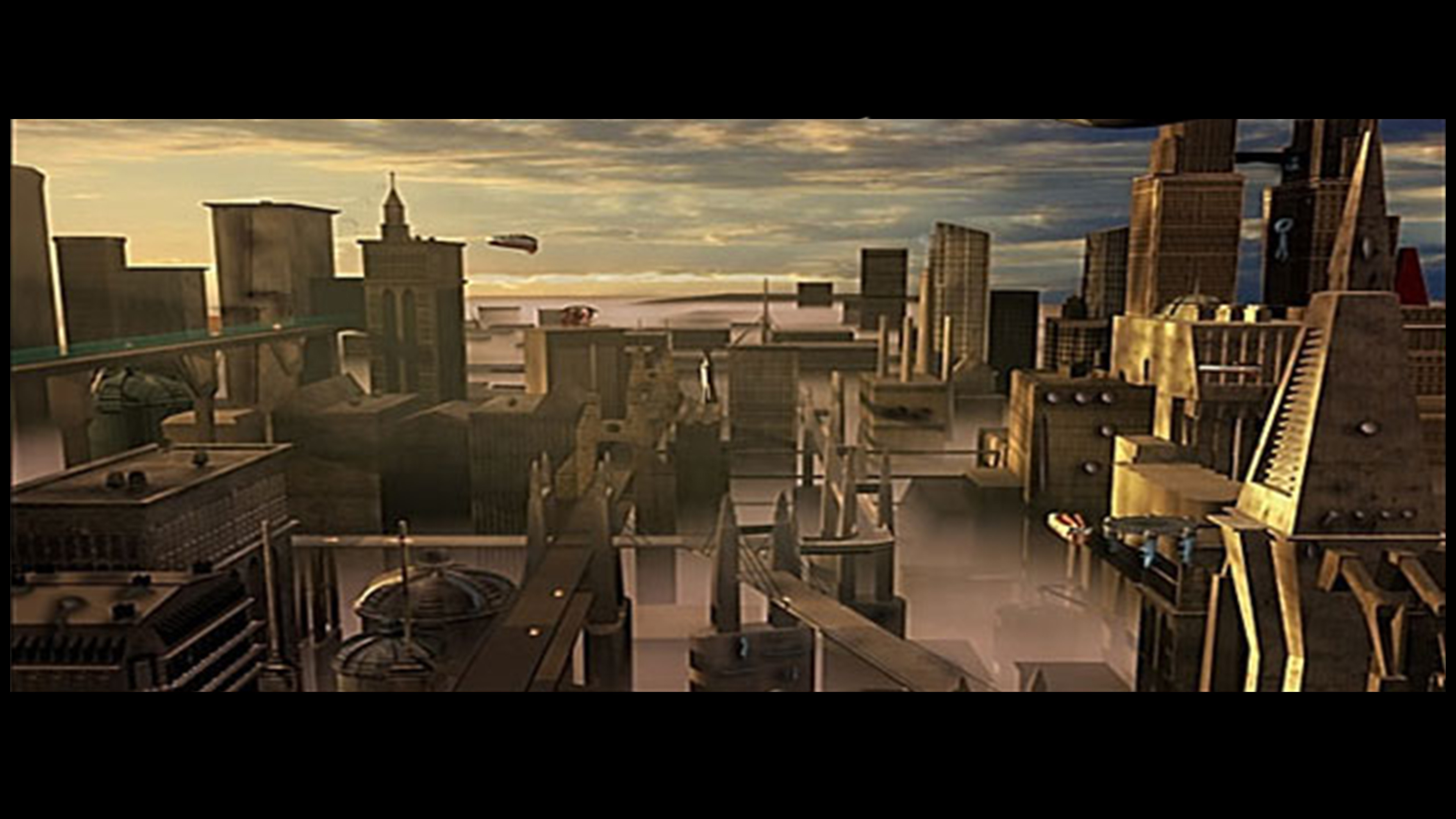 Personal City Project depicting sci fi environment. Created 2002
