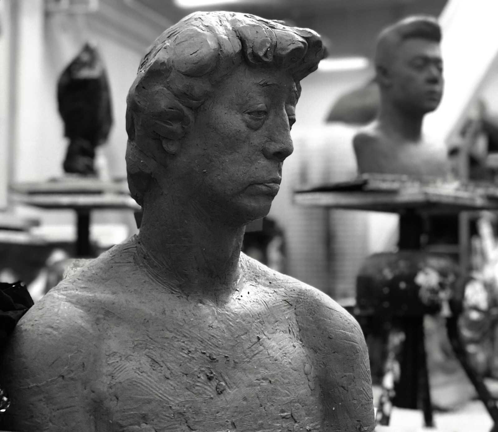 Clay sculpture stage
