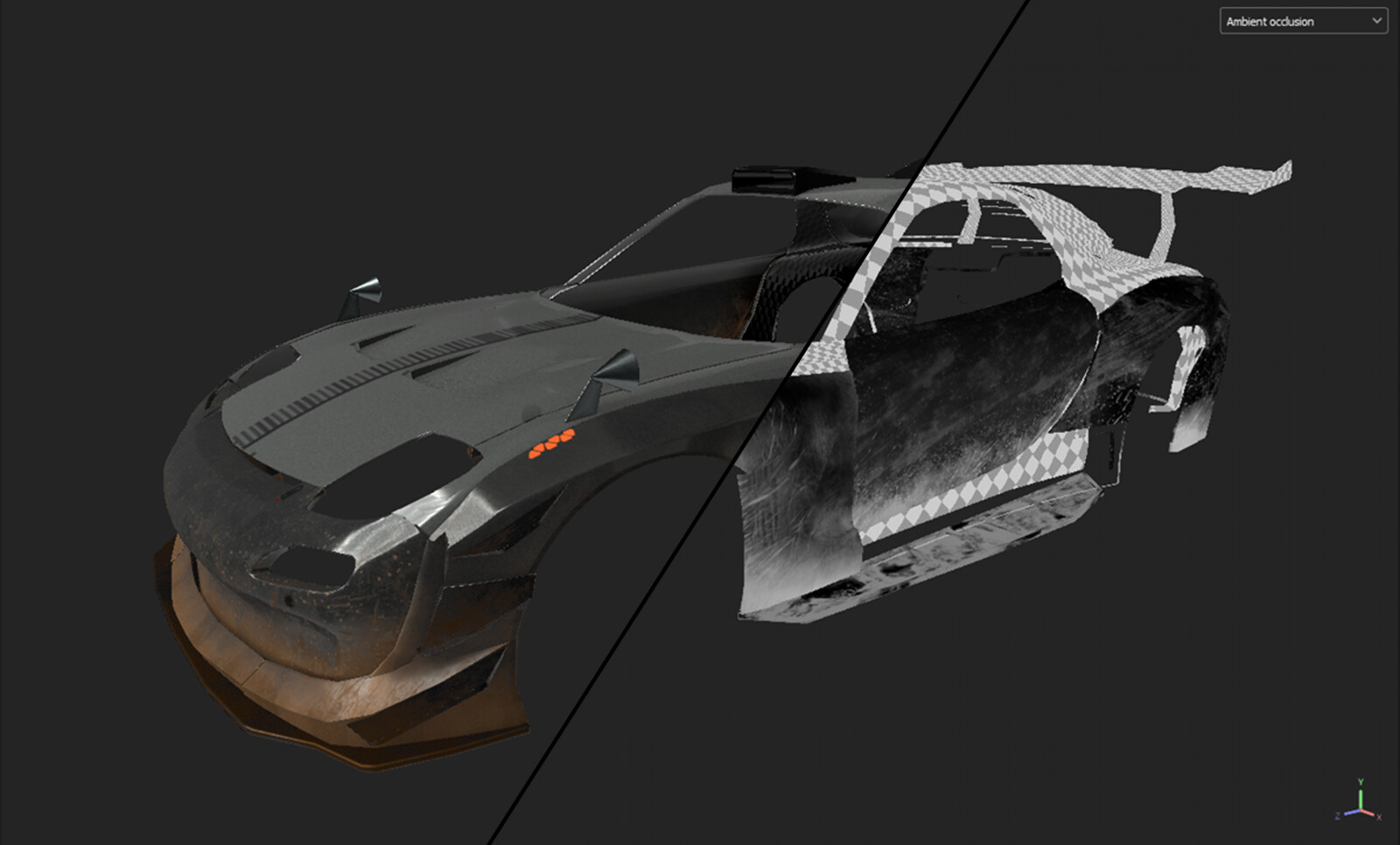 Dirt layer using custom masks