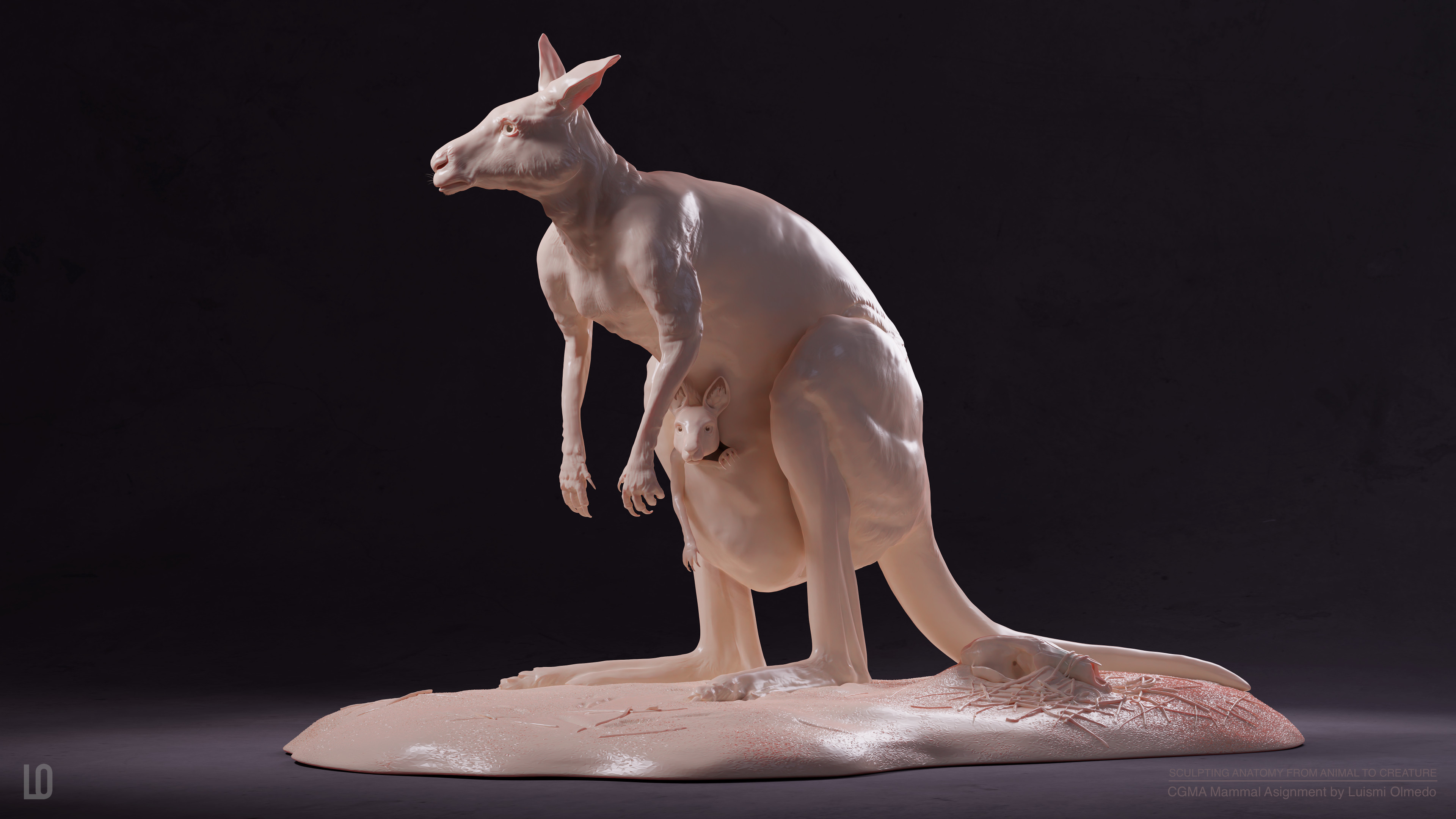 Kangaroo &amp; Joey sculpt