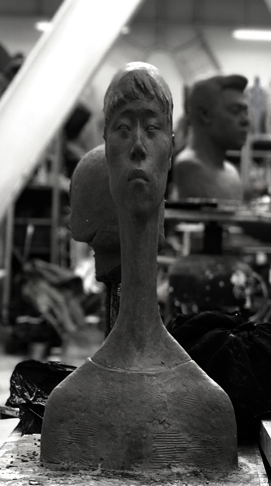 clay sculpture stage