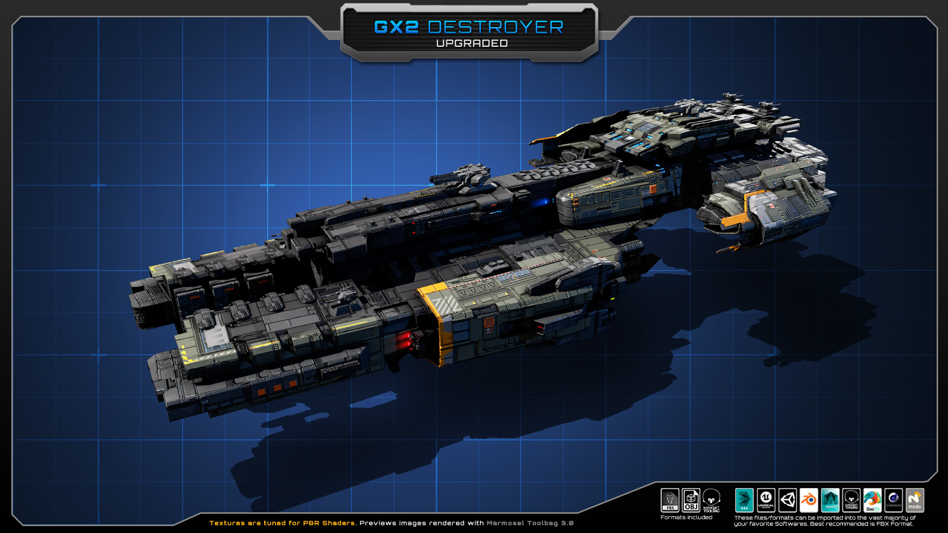 ArtStation - GX2 Destroyer Spacecraft