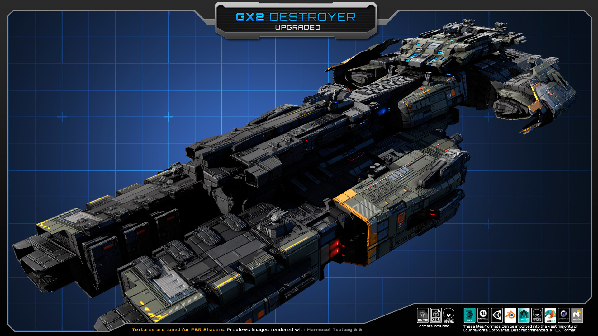 ArtStation - GX2 Destroyer Spacecraft