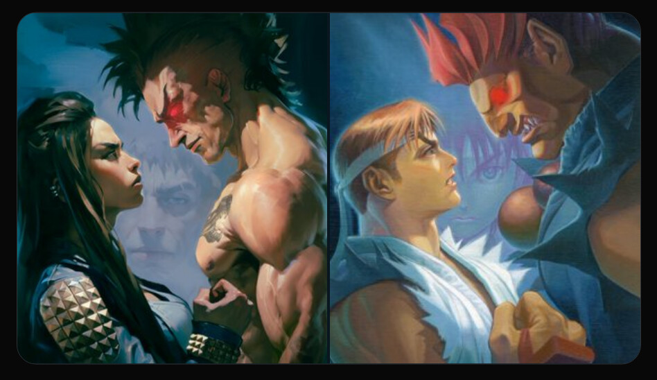This is an homage to the Street Fighter Alpha 2 painting by Daichan