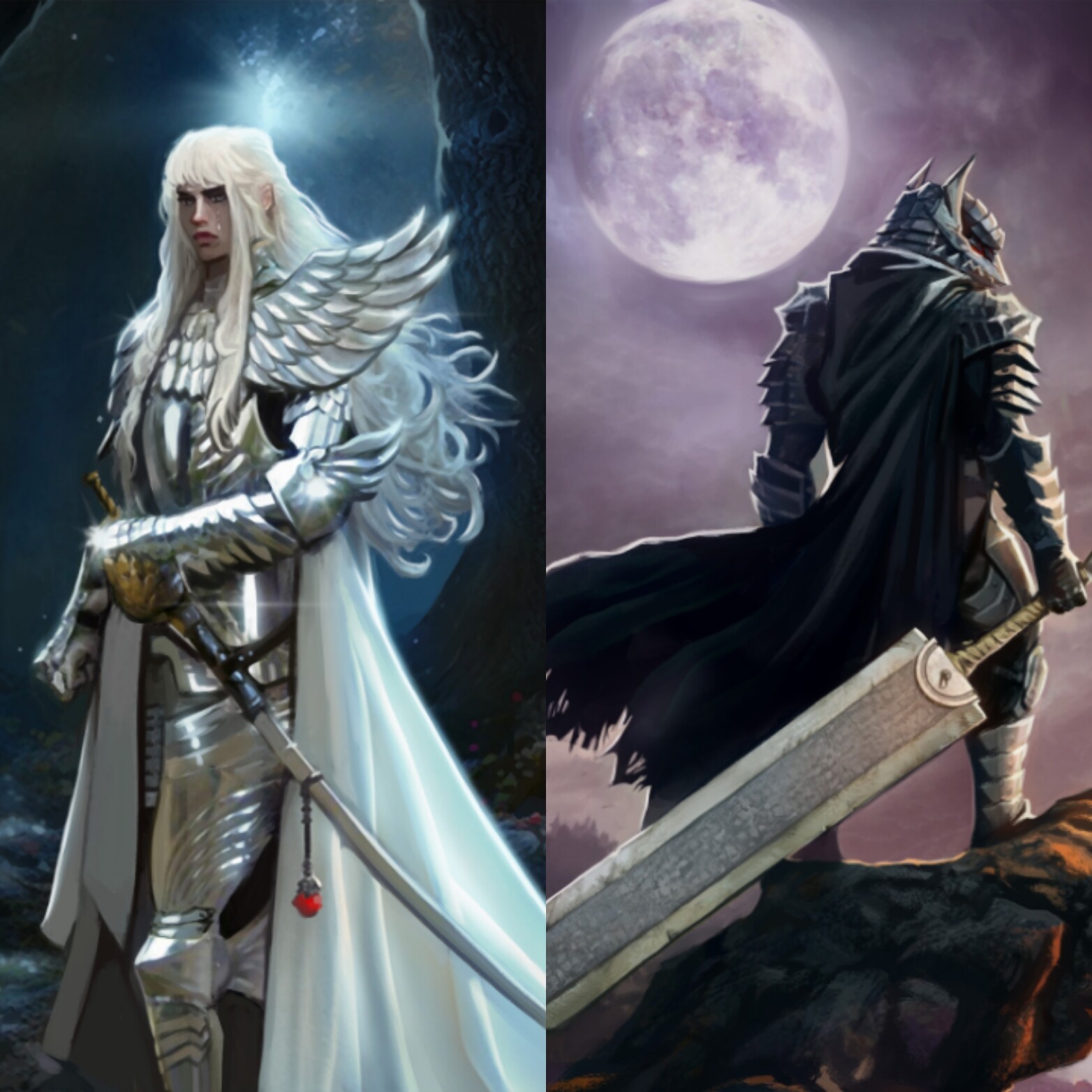 ArtStation - Berserk Fanart (Griffith and Guts)