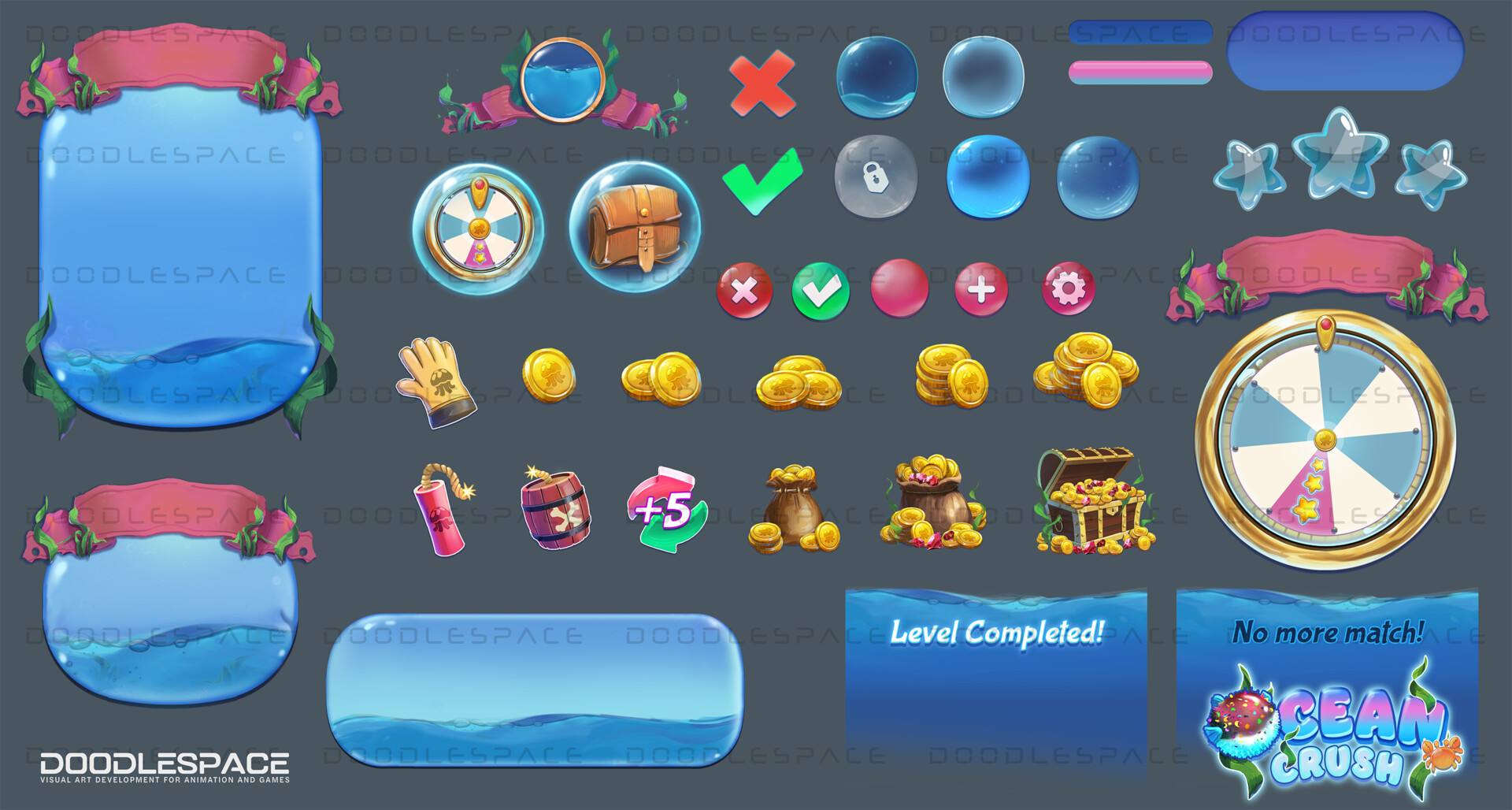 EVYAN Art Design - Ocean Crush | Object & UI Design