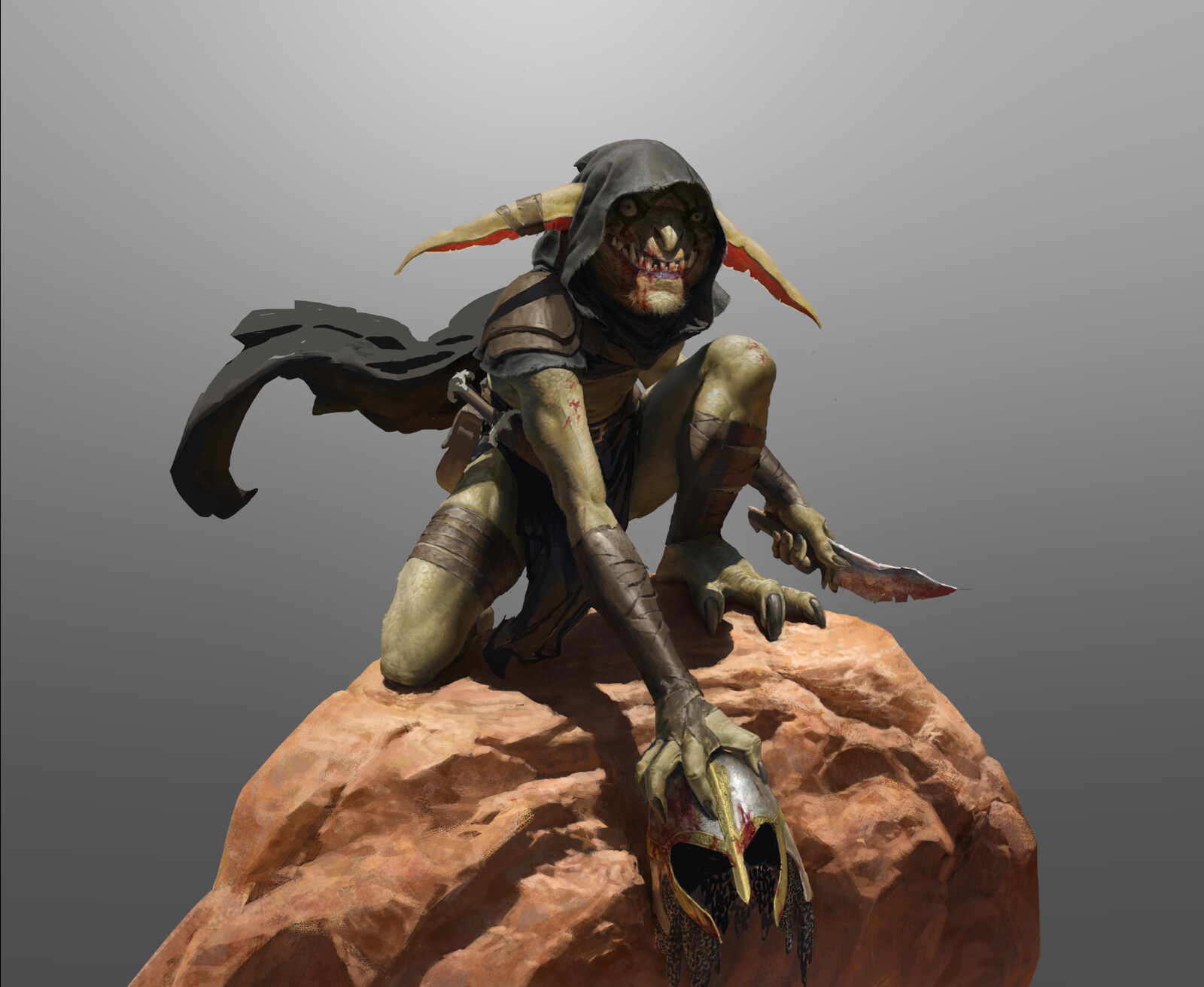 Adjust the body proportion,  refine the design, paint more details