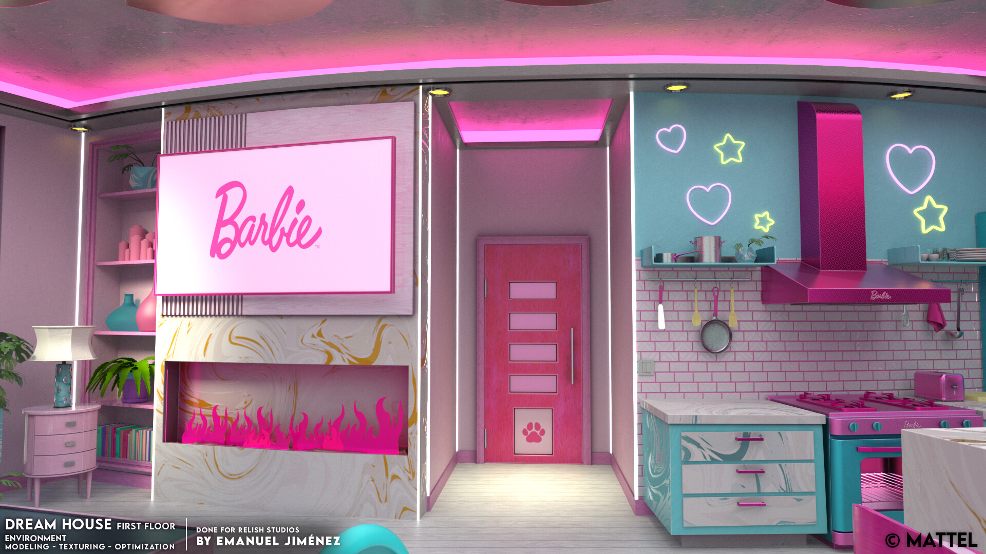 ArtStation Barbie s Dream House First Floor