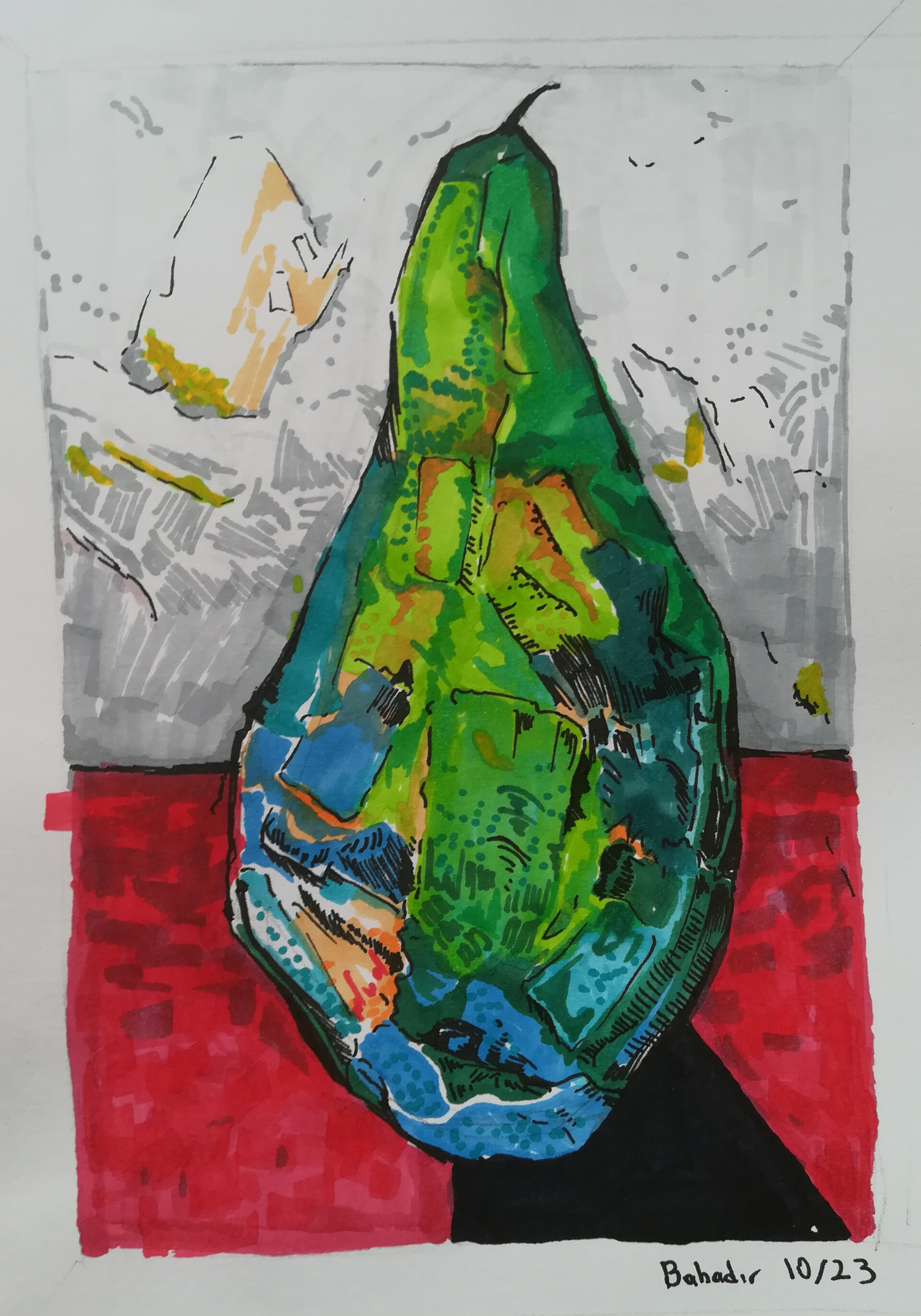 Traditional drawing by Bahadır Atcı